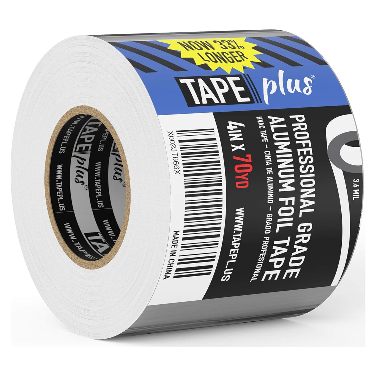 Cinta de Aluminio TapePlus 10.16 cm x 64 m Resistente al Calor