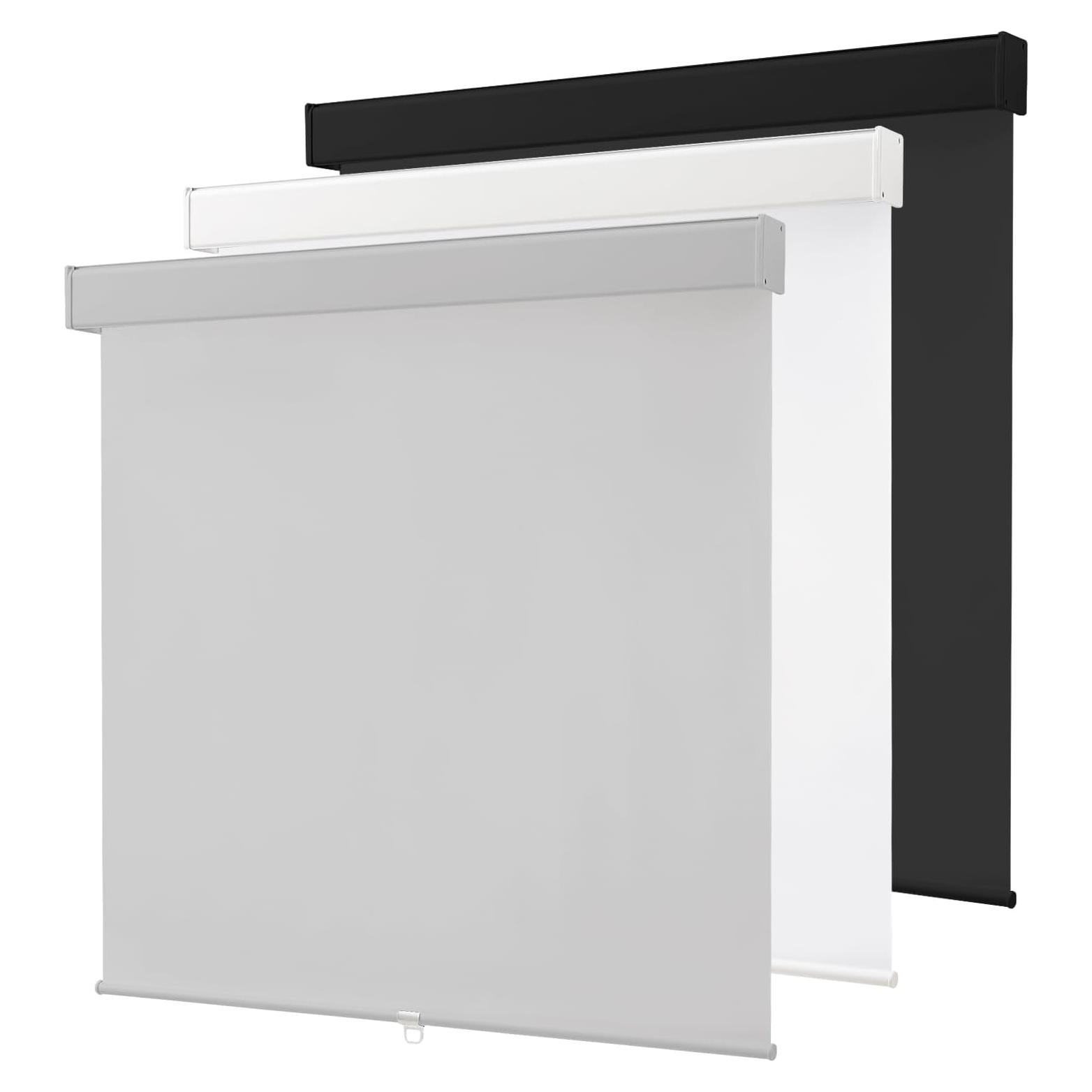 Persianas Enrollables Inalámbricas Anpark 100% Opacas 182.88x58.42cm Gris