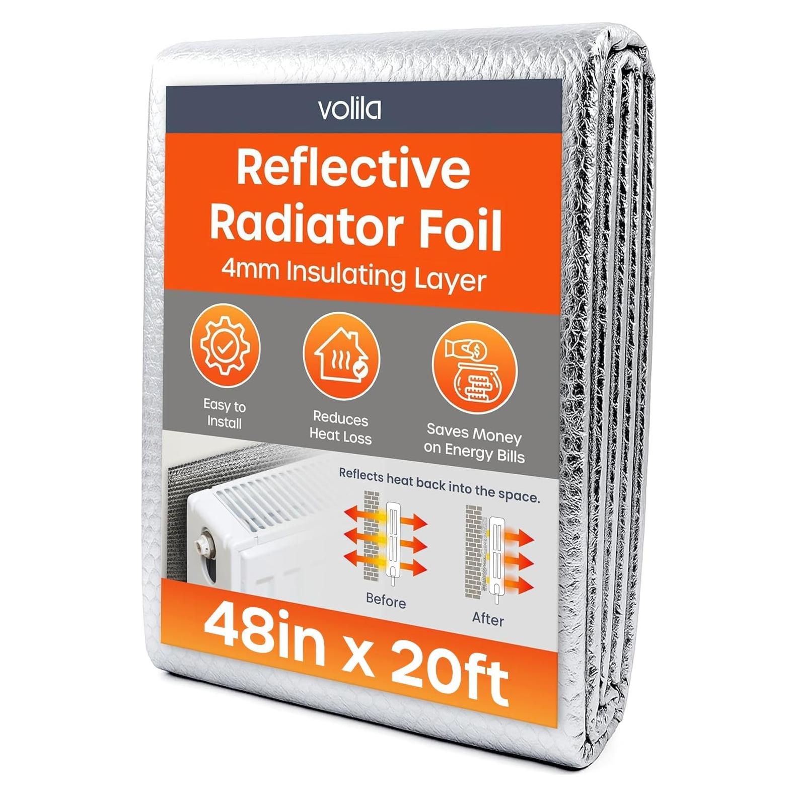 Rollos de Aislamiento Reflectante Volila 1.22m x 6.1m Plata