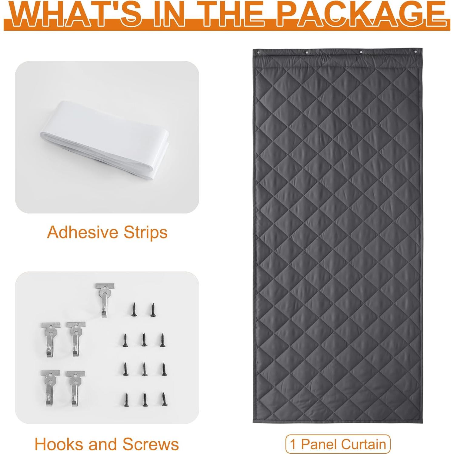 Cortina Térmica Aislante RYB HOME Gris 121.92x243.84 cm