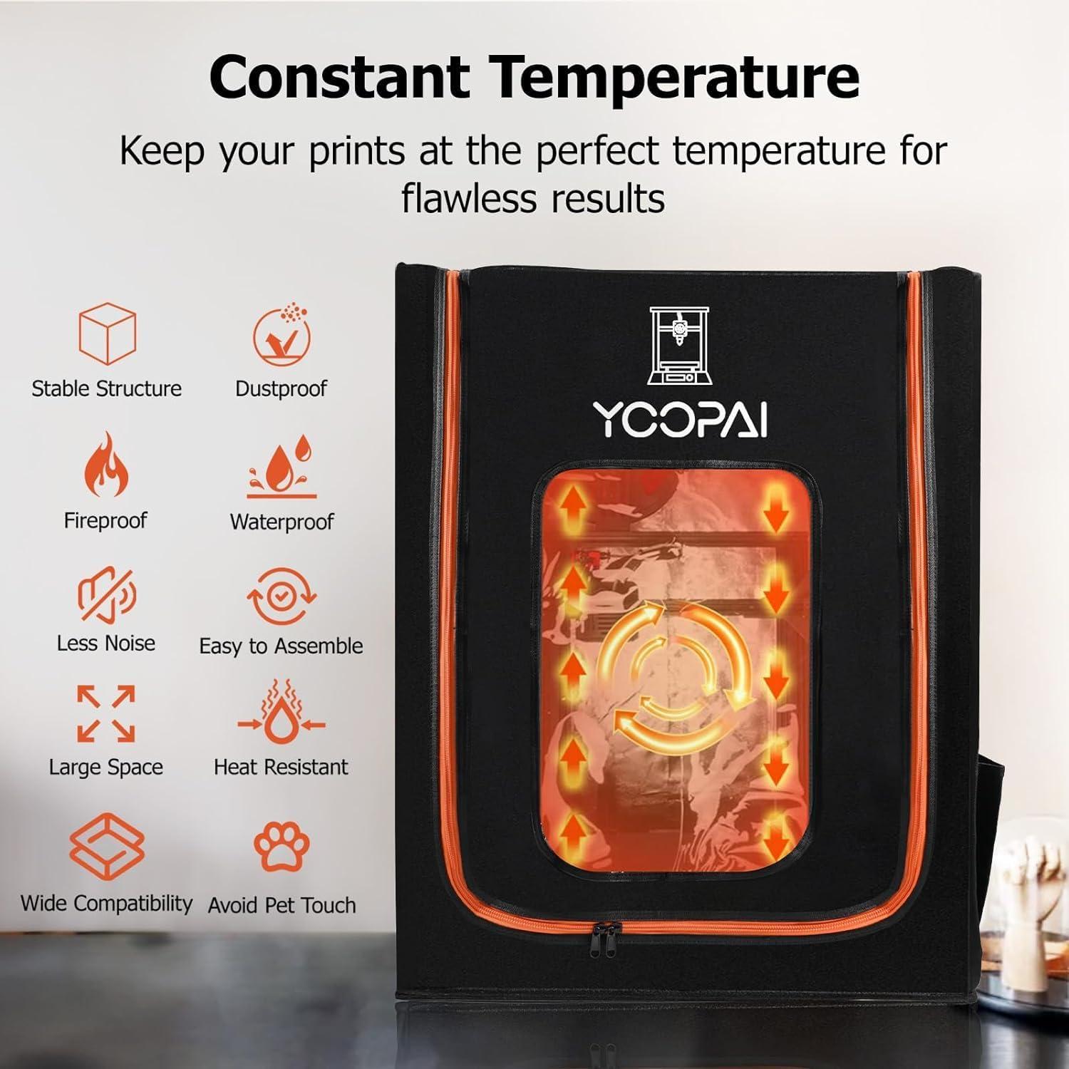 Cubierta para Impresora 3D YOOPAI Mediana con LED y Protección