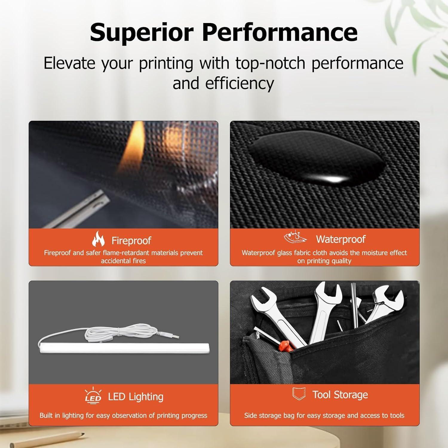 Cubierta para Impresora 3D YOOPAI Mediana con LED y Protección