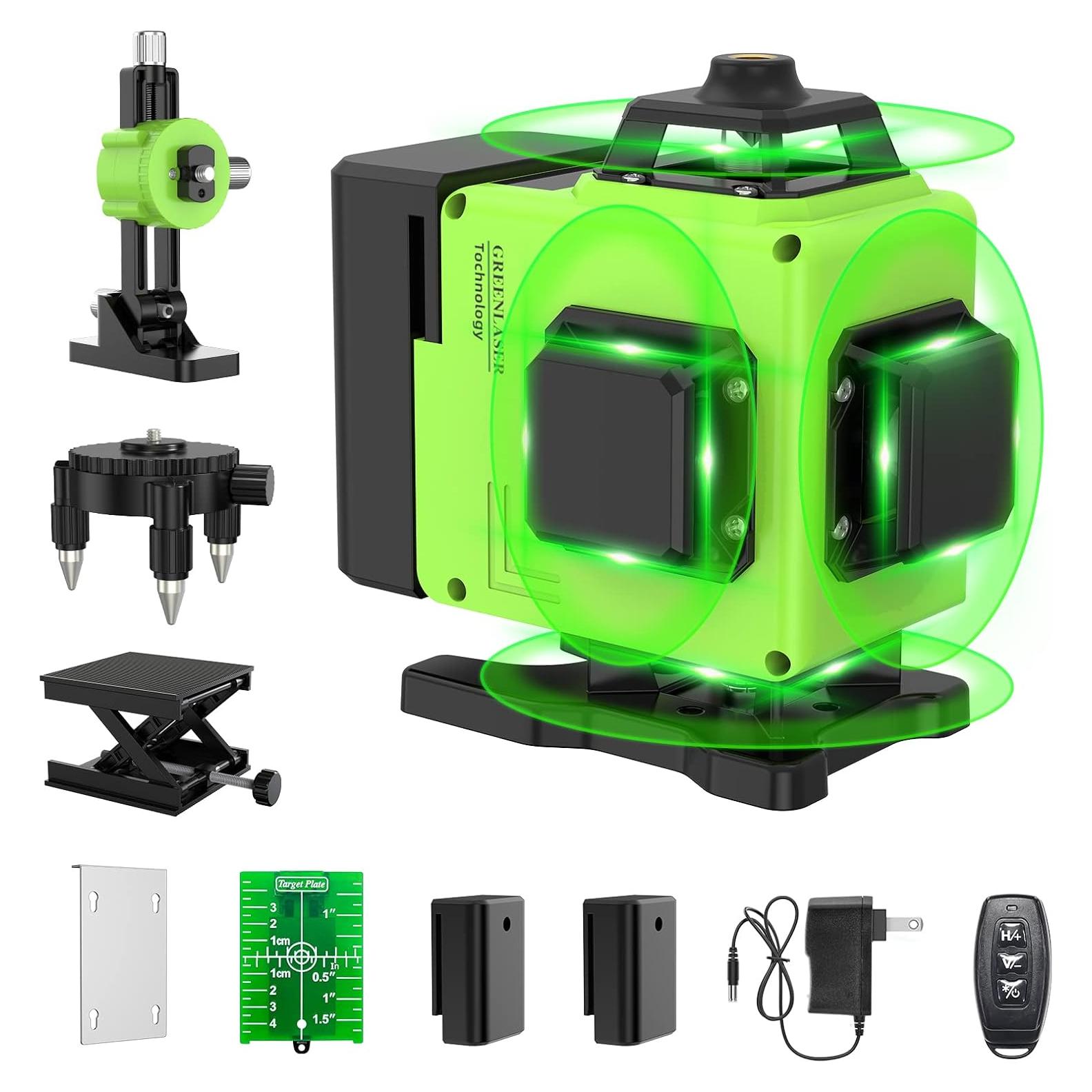 Nivel Láser 4D Catlyn 16 Líneas Verde Autonivelante