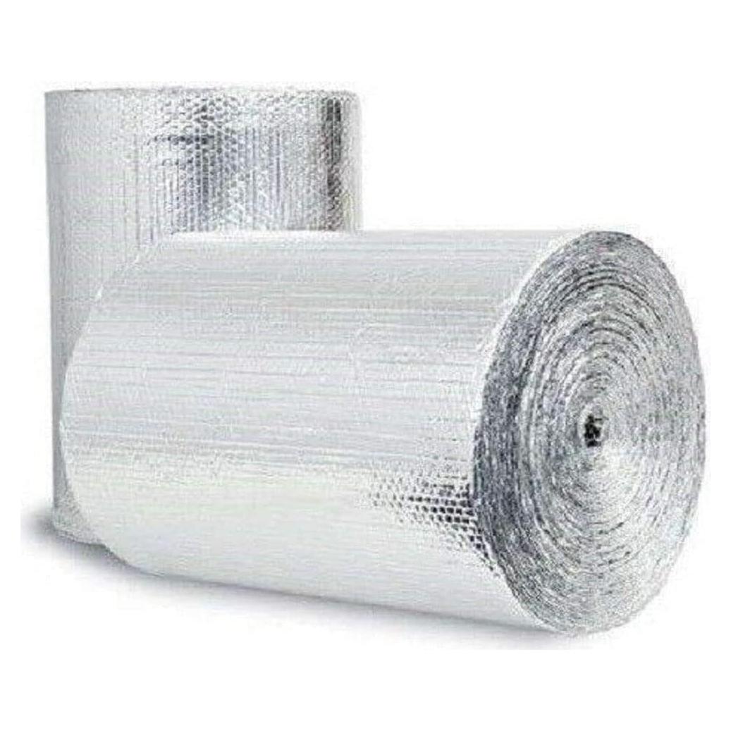Aislante Reflectante de Burbuja Doble R8 Plata 0.30m x 1.52m