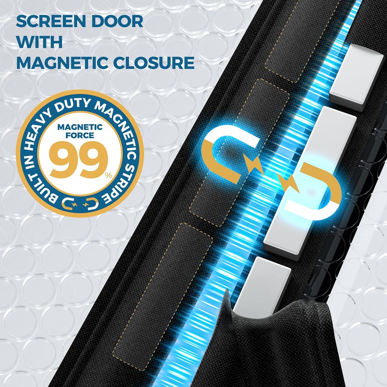 Cortina de Puerta Térmica Aislante Magnética Augblinds 91x208 cm