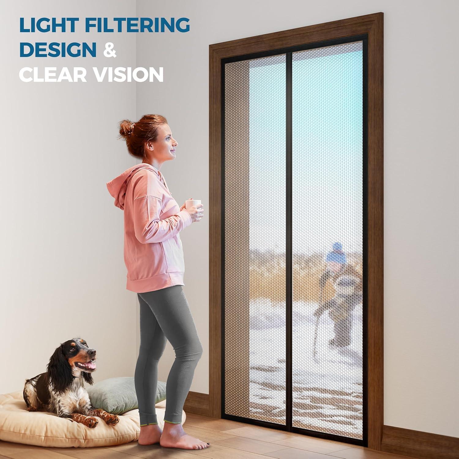 Cortina de Puerta Térmica Aislante Magnética Augblinds 91x208 cm