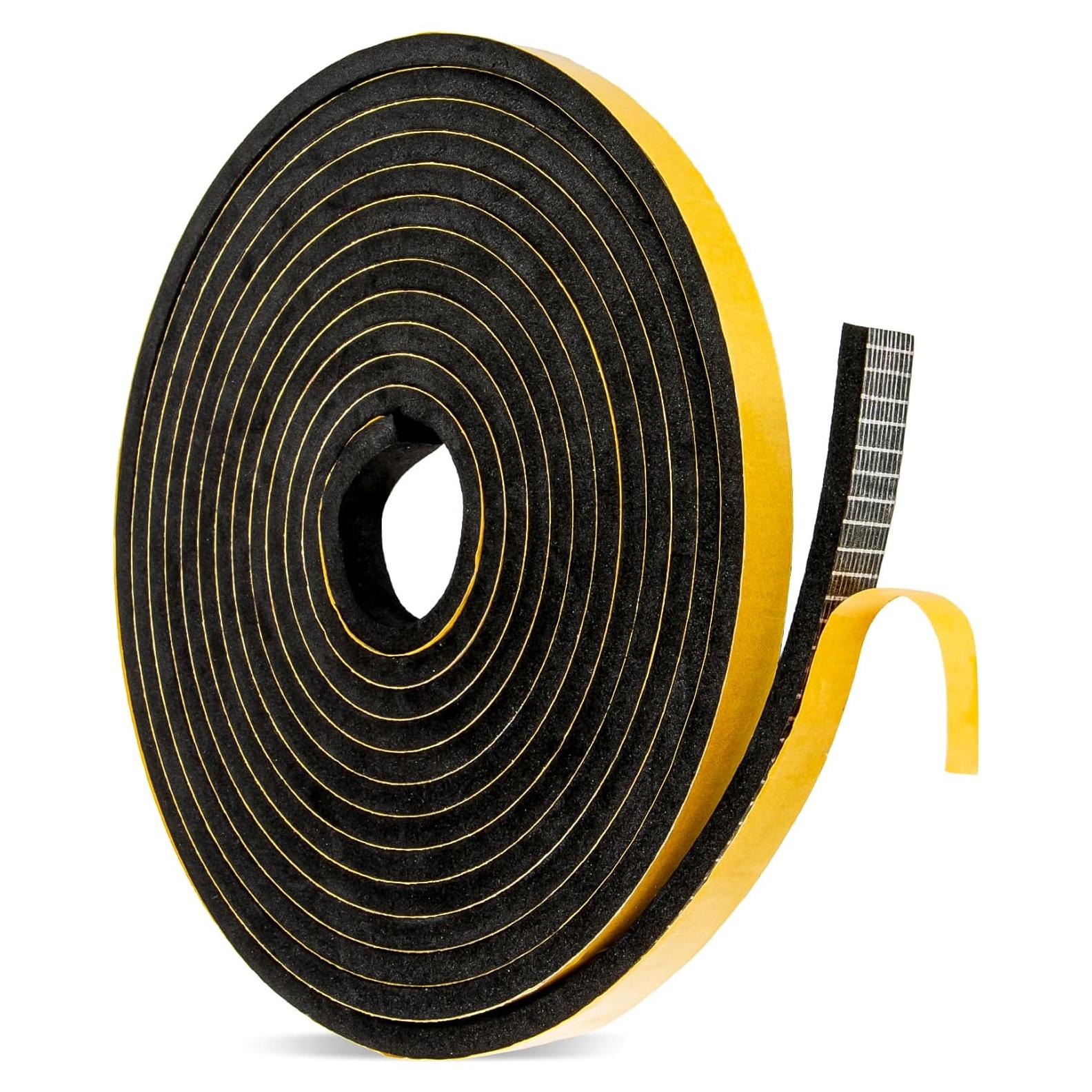 Tira de Sello para Puerta MAQIHAN 4.88m Espuma Aislante Negra