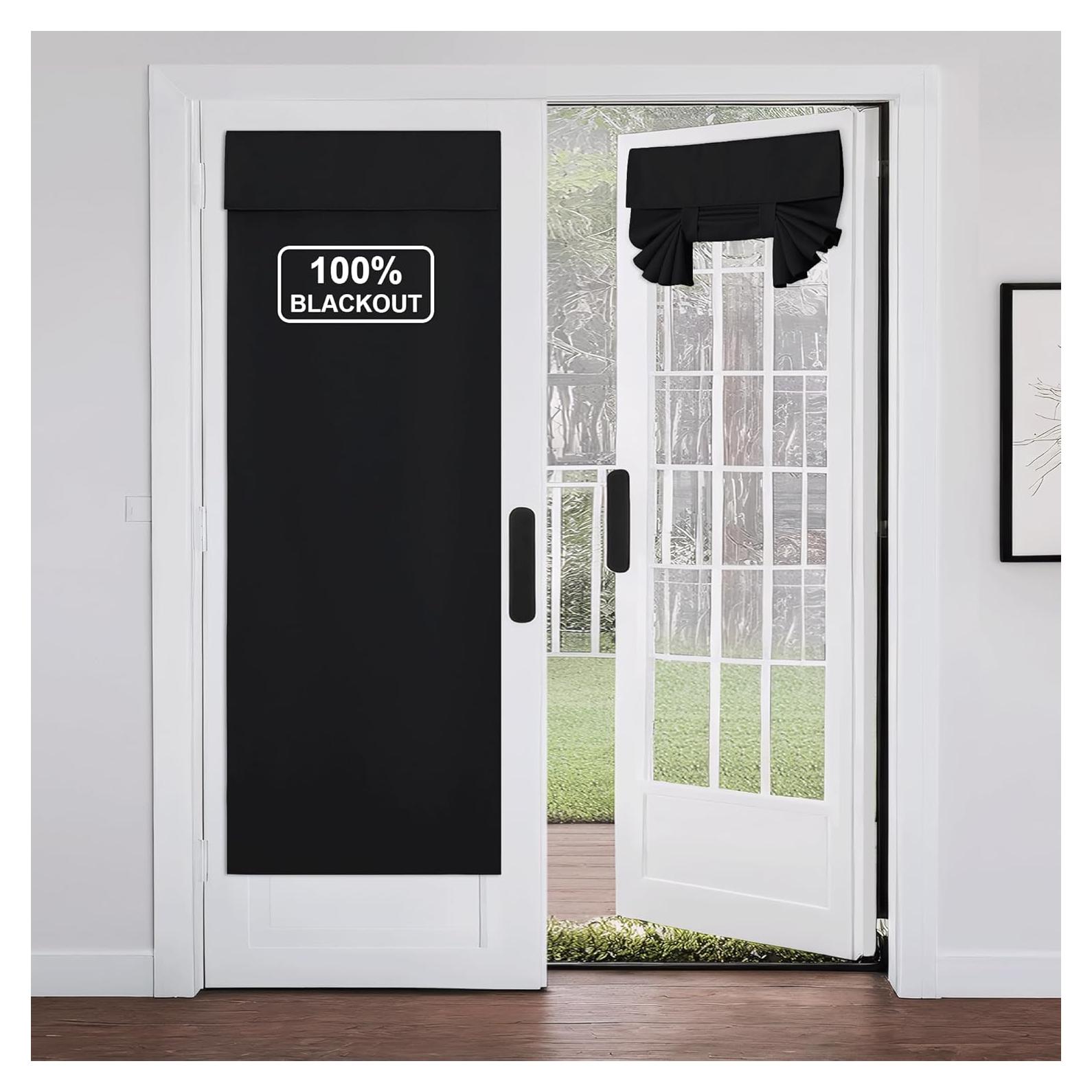 Cortina Opaca NICETOWN 66x183cm Negra Aislante Térmico