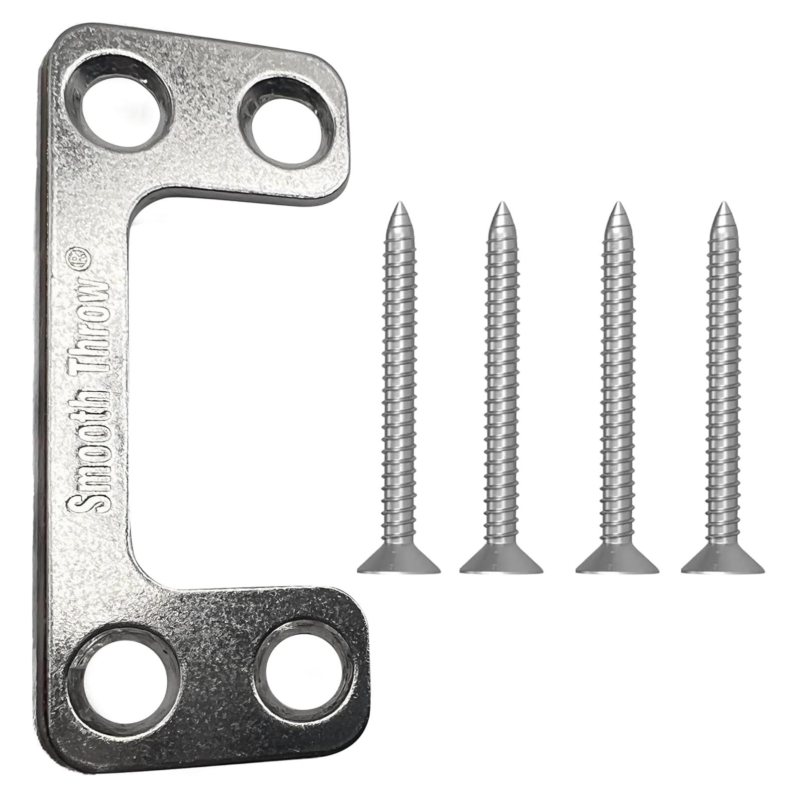 Placa de Strike Ajustable Smooth Throw para Cerraduras - 2.86x6.99cm