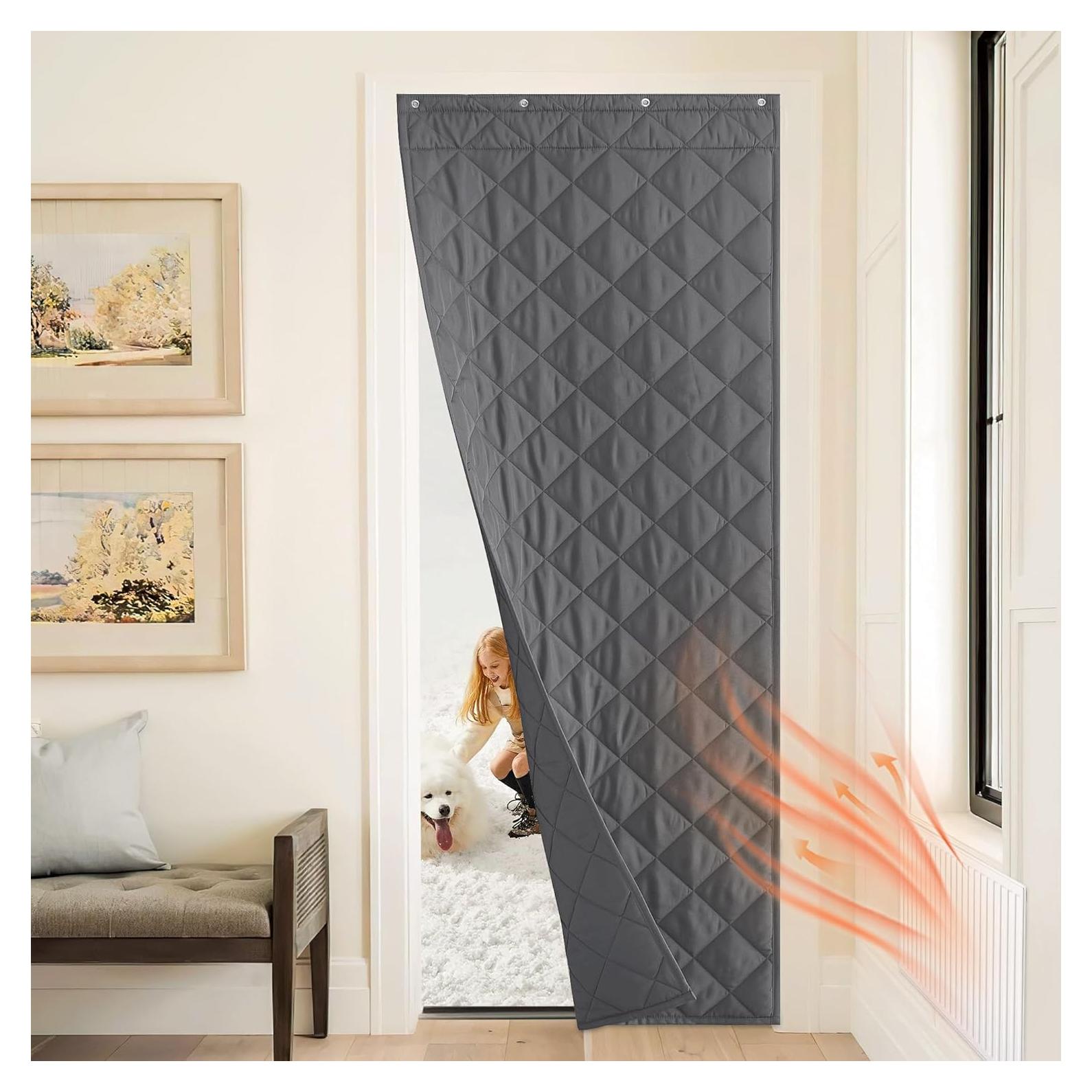 Cortina Térmica Aislante NICETOWN 86.36x208.28cm Gris