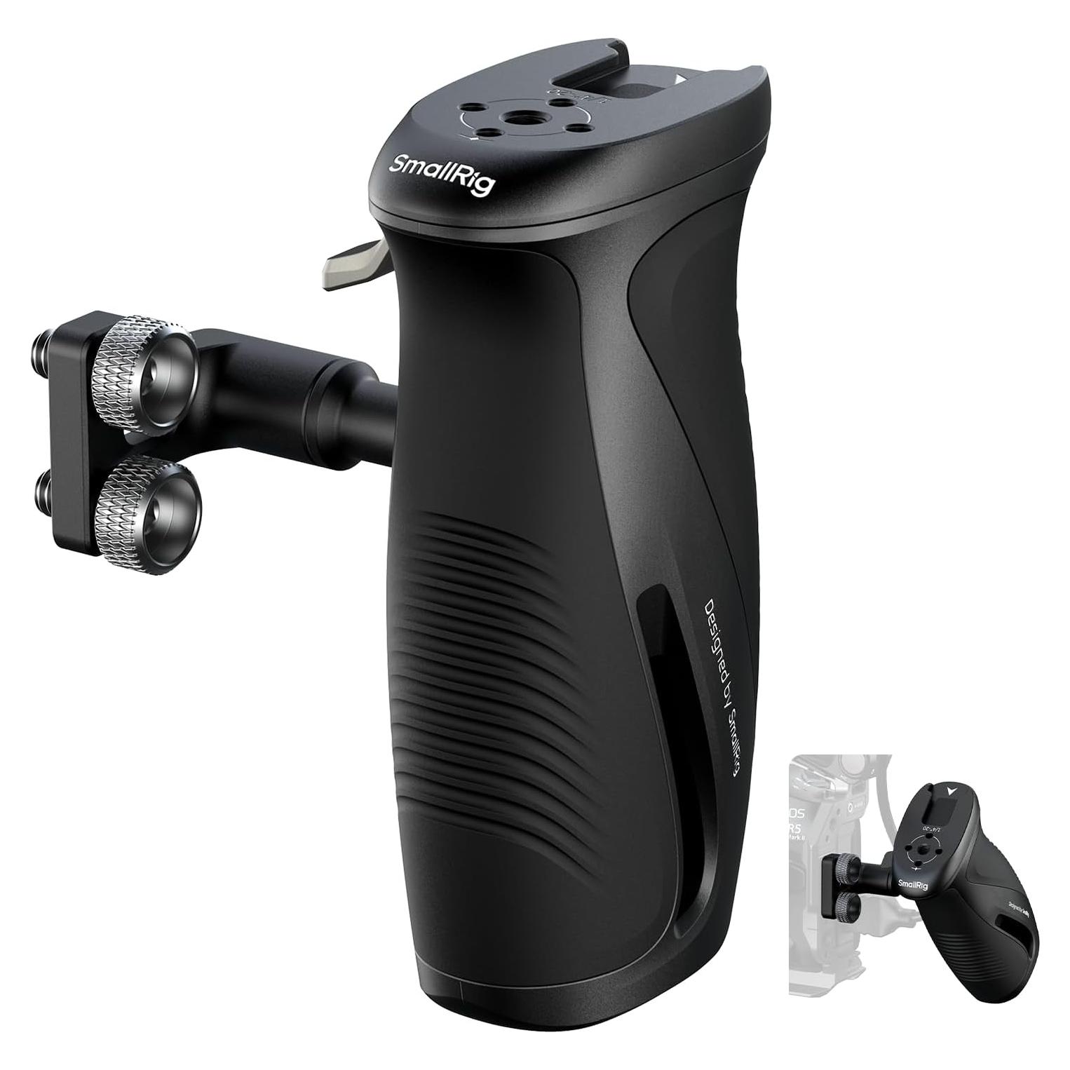 Mango Lateral Rotativo SmallRig 12731 con Silicona Antideslizante