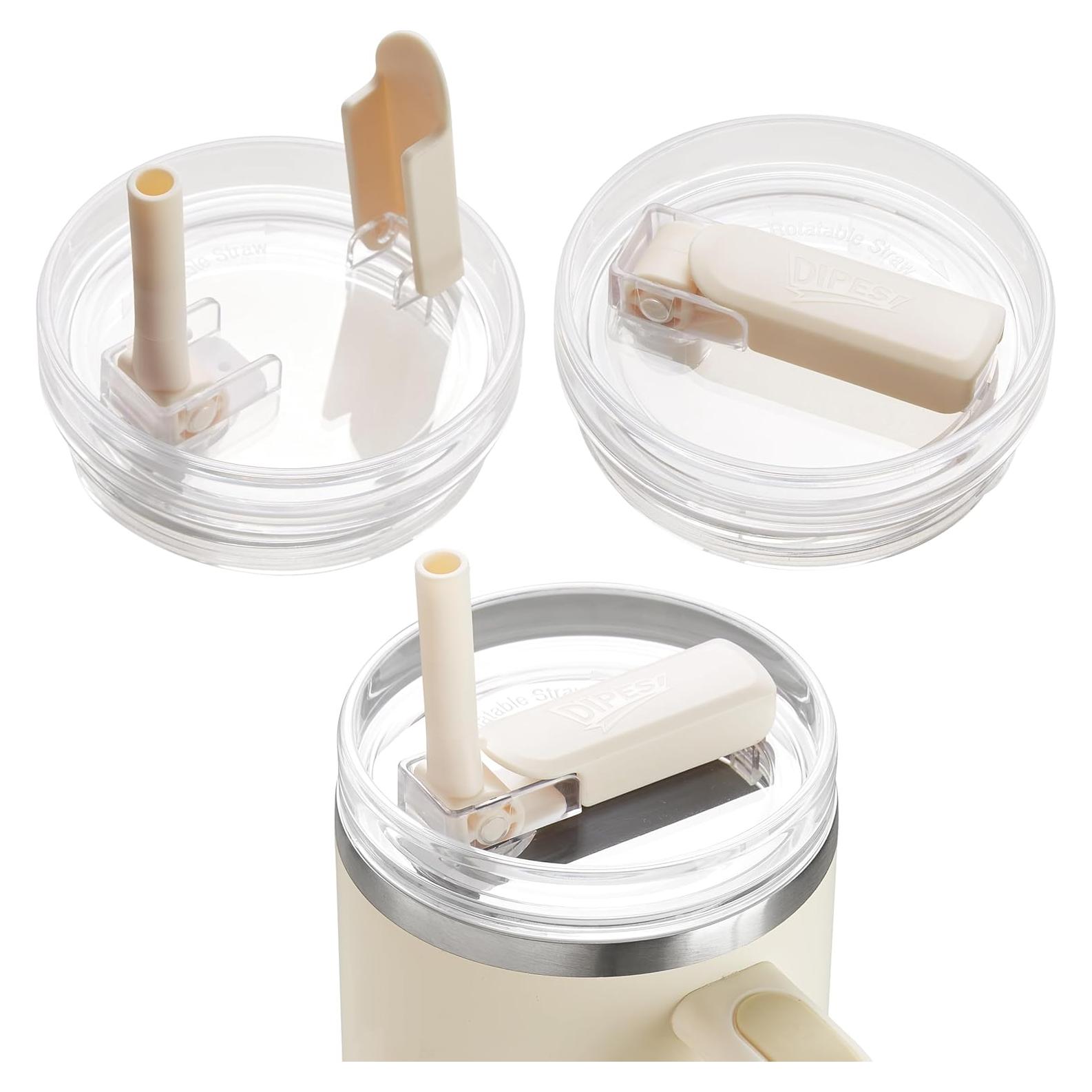 2 Tapas de Vaso Dipesi para Stanley Quencher 40oz a Prueba de Fugas