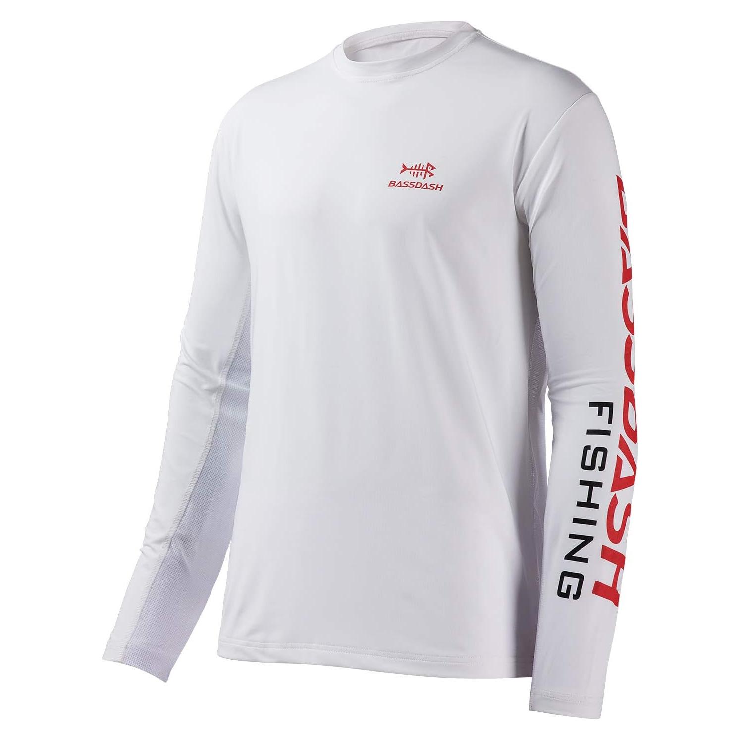 Camiseta de Pesca BASSDASH Hombre UV UPF 50+ Manga Larga