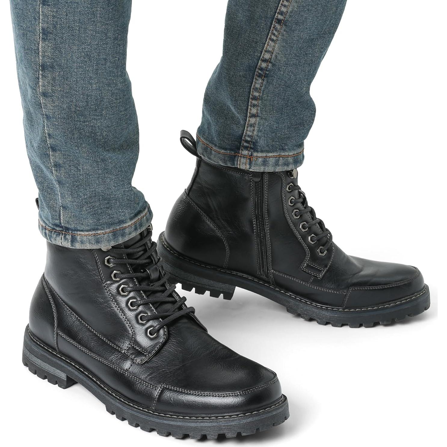 Botas de Combate para Hombre Bruno Marc con Cremallera