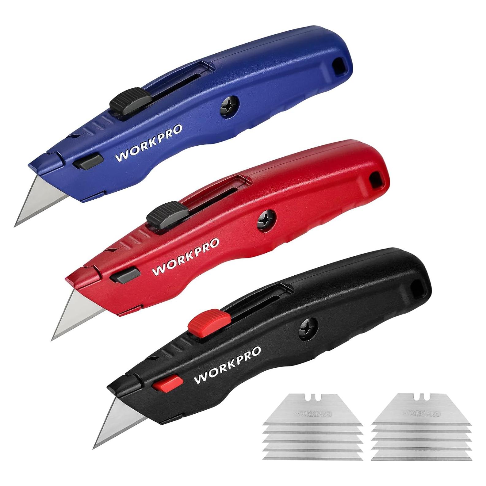 Cortador de Cajas WORKPRO 3 Piezas Metal Pesado