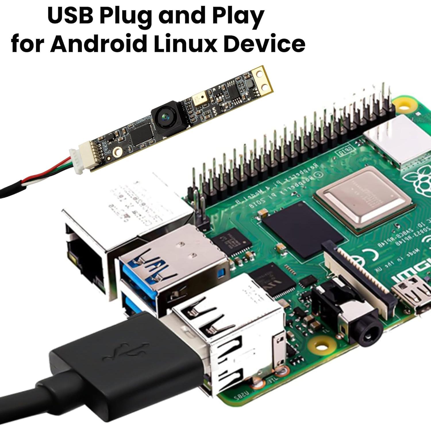 Cámara USB 8MP IFWATER con Micrófono y Lente 64°