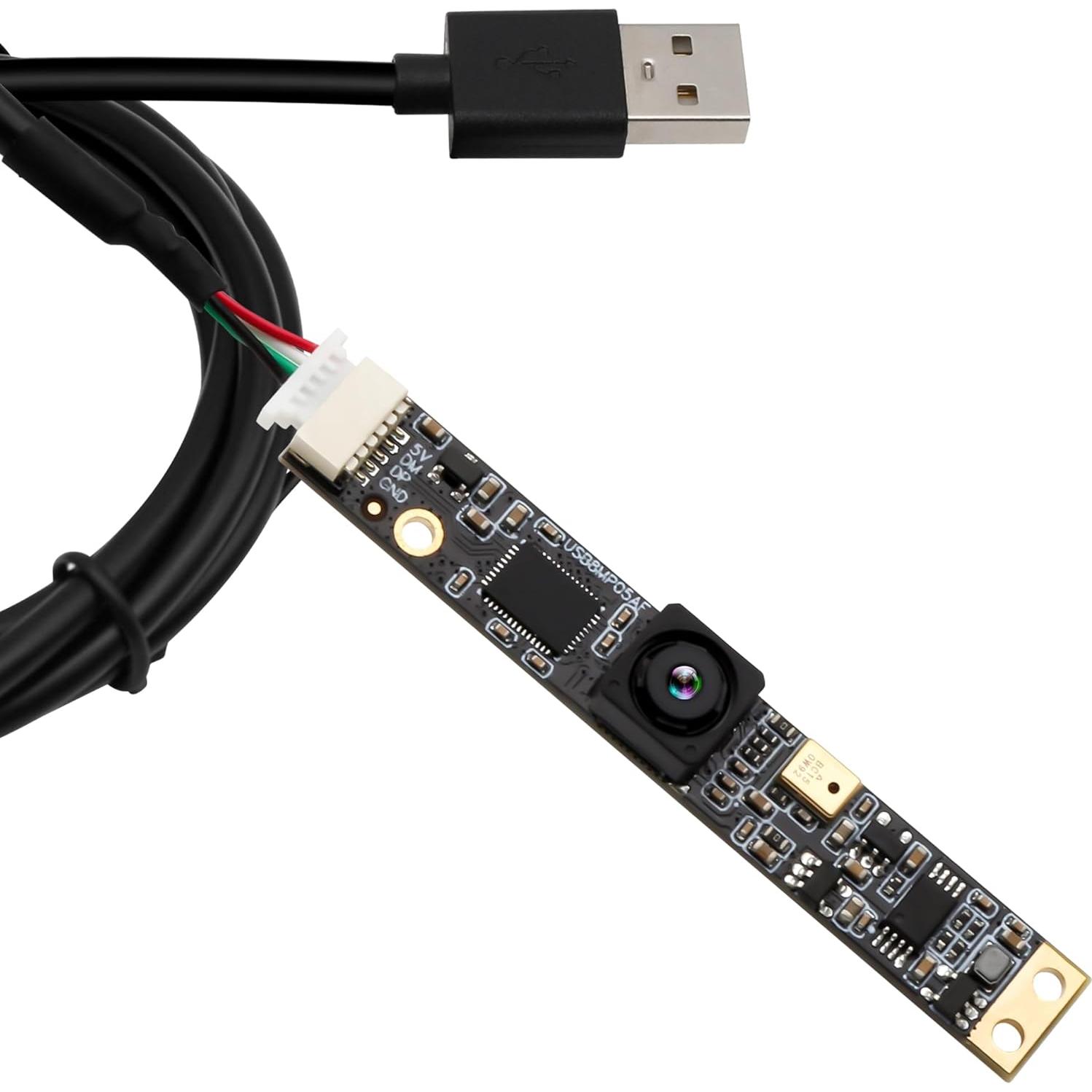 Cámara USB 8MP IFWATER con Micrófono y Lente 64°