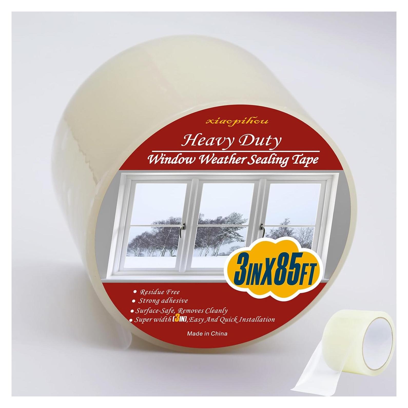 Cinta de Sellado de Clima Transparente x 25.9 m x 7.5 cm - xiaopihou