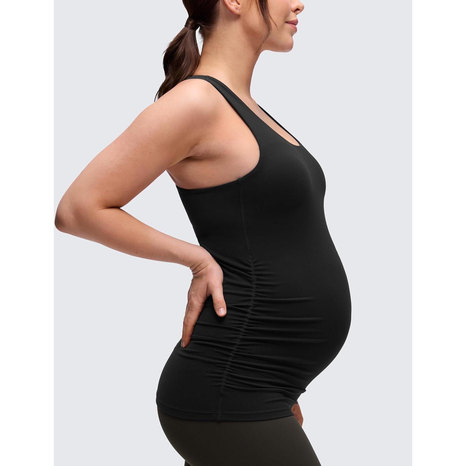 Camiseta Sin Mangas Maternidad CRZ YOGA Butterluxe Negro