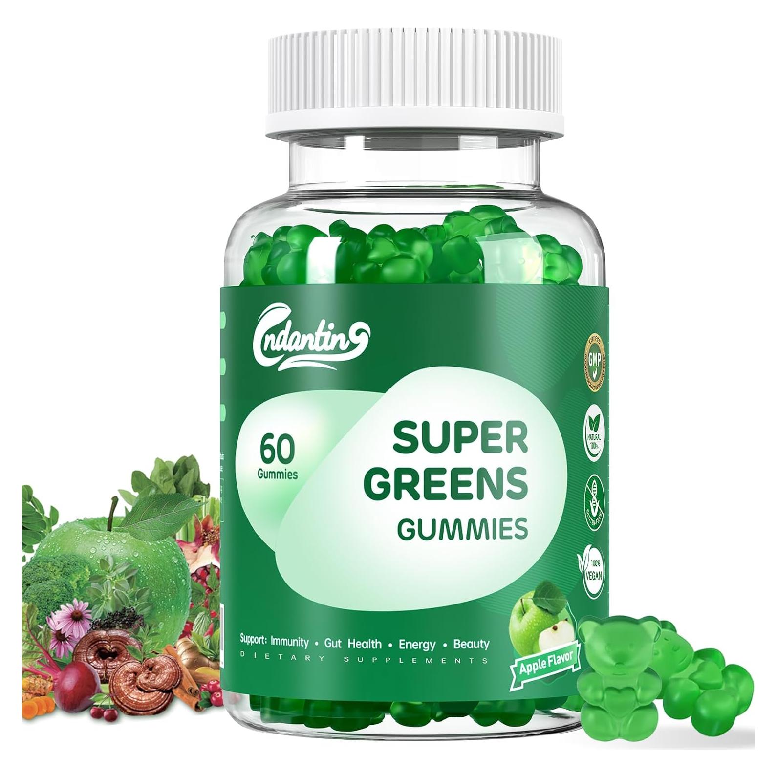 Gomitas Multivitaminas Veganas CNDANTING Sabor Manzana 60 Unidades