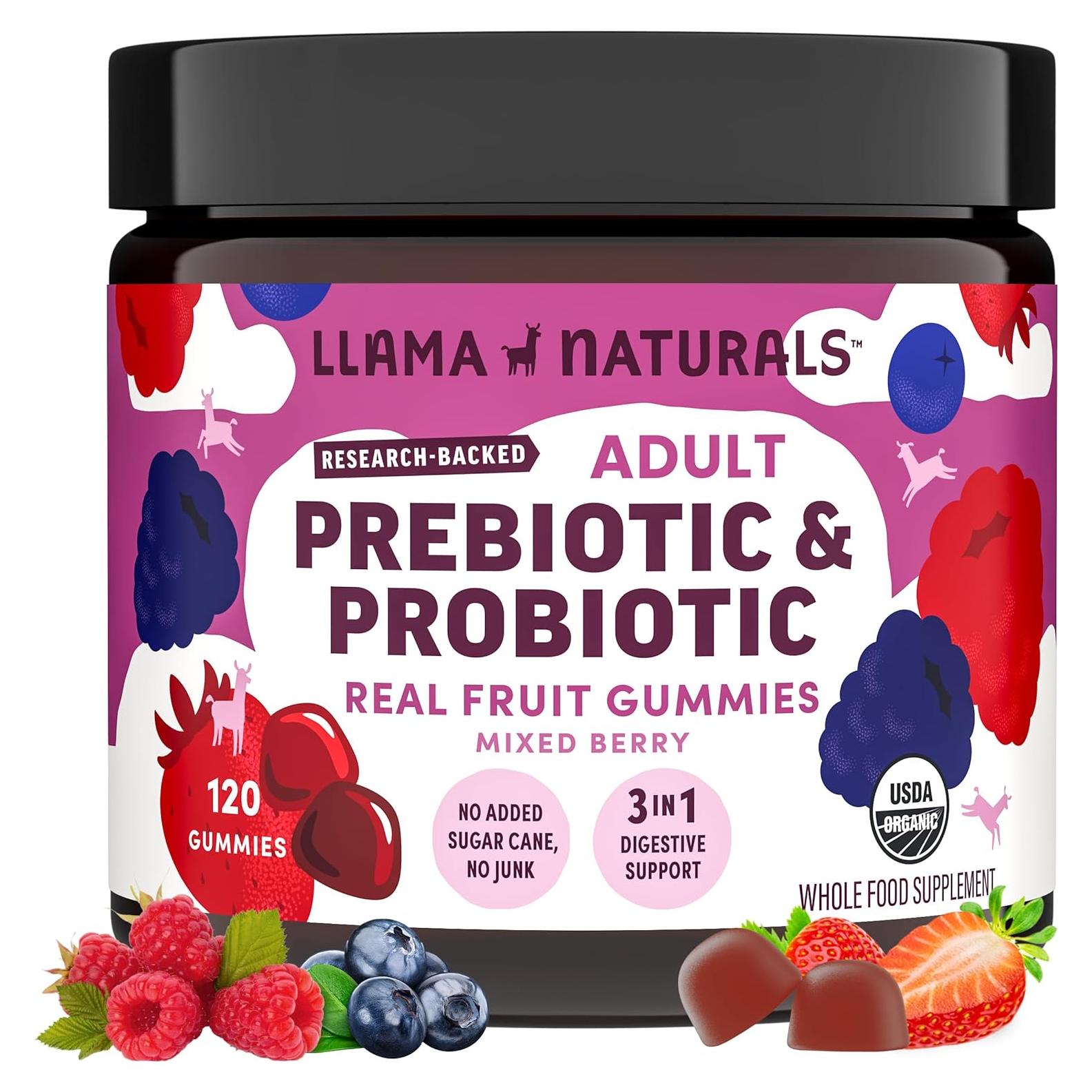 Gominolas Probióticas Llama Naturals 120 Ct Frutos Rojos