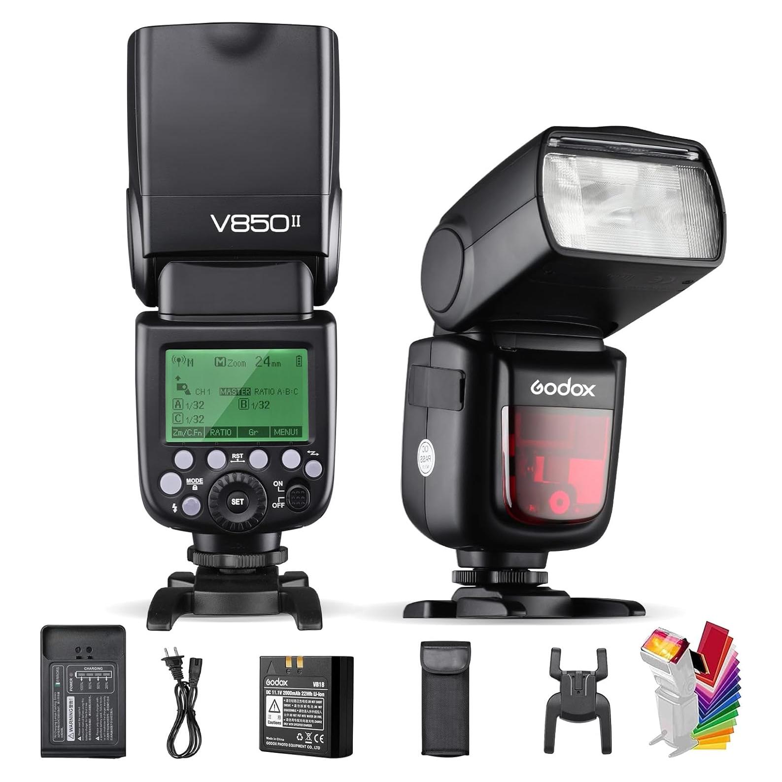Flash Godox V850II GN60 2.4G Alta Velocidad 1.04kg