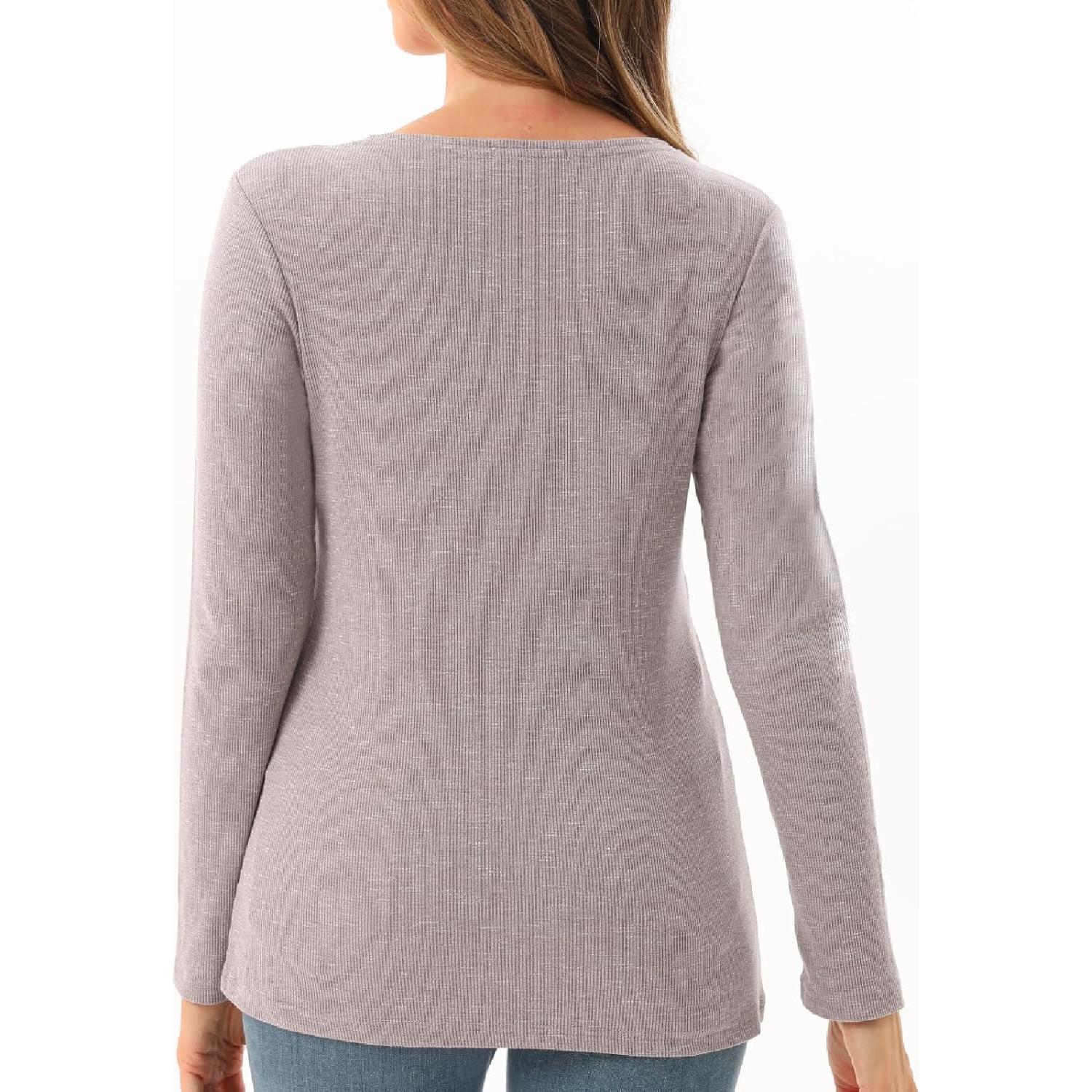 Camisetas de Lactancia Manga Larga Bearsland 3 Paquetes