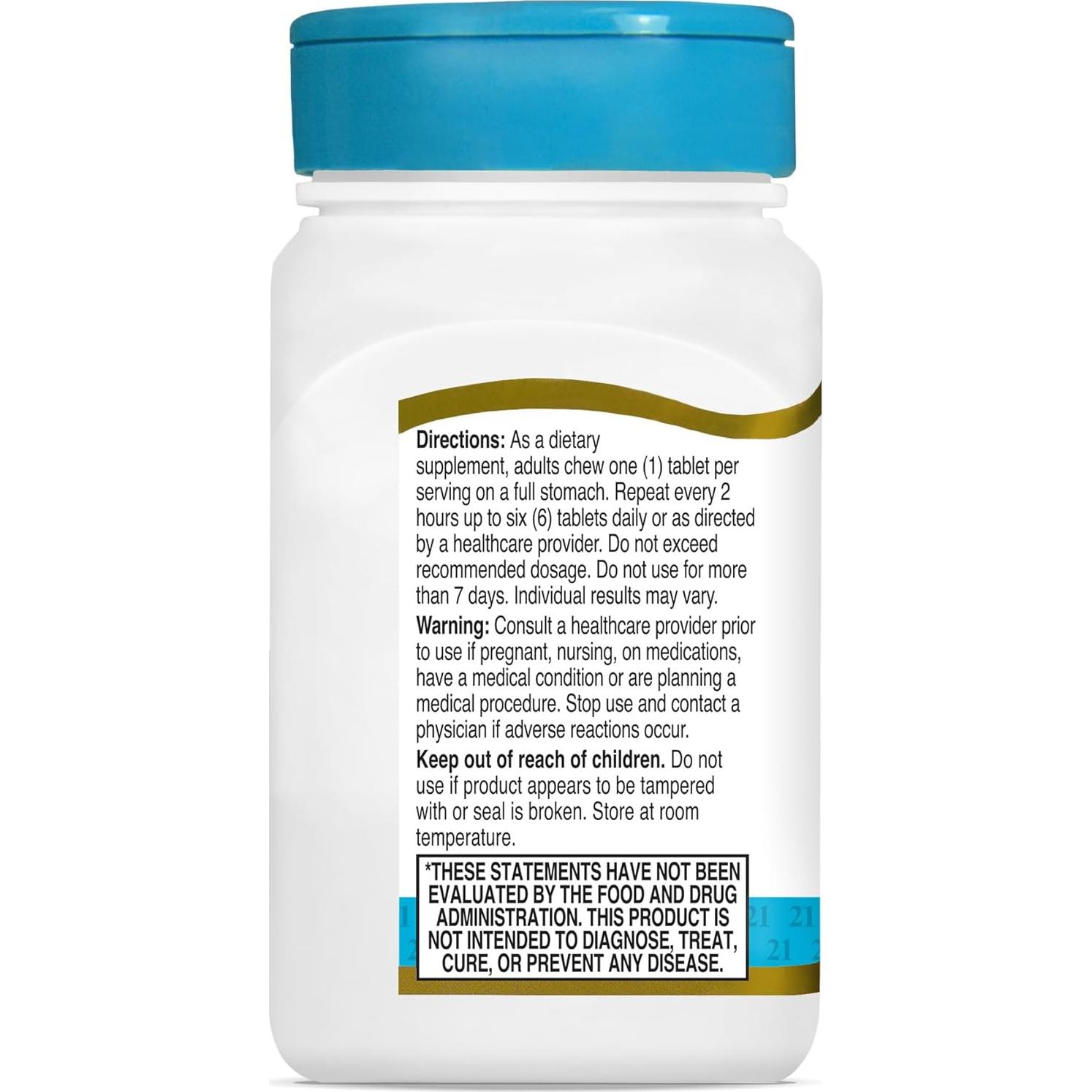 Zinc Masticable Siglo 21 con Vitamina C y B6 - Cereza 90 Unidades