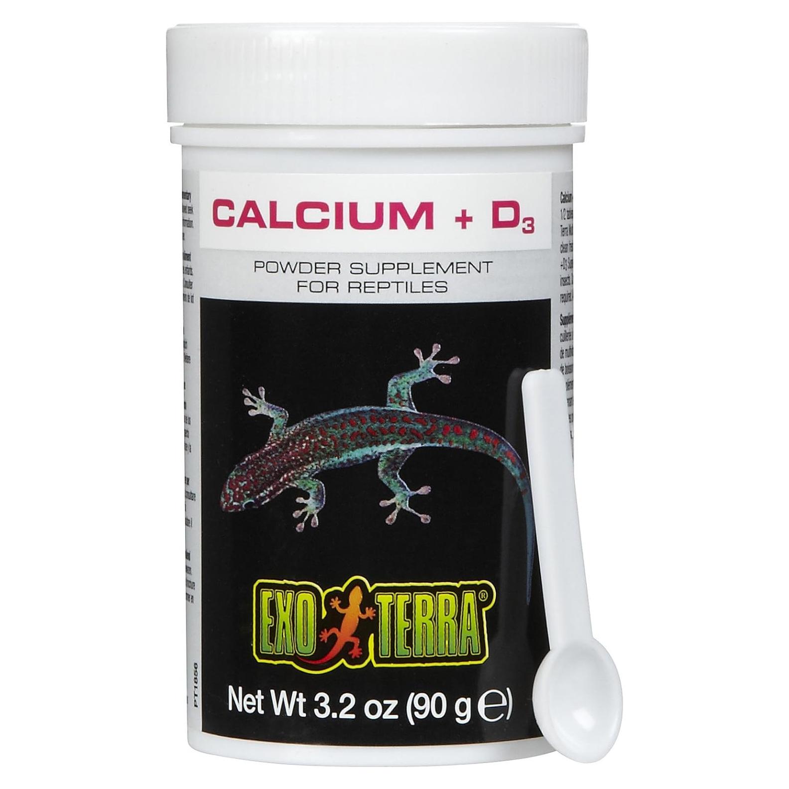 Suplemento de Calcio + D3 Exo Terra 90.7 g para Reptiles