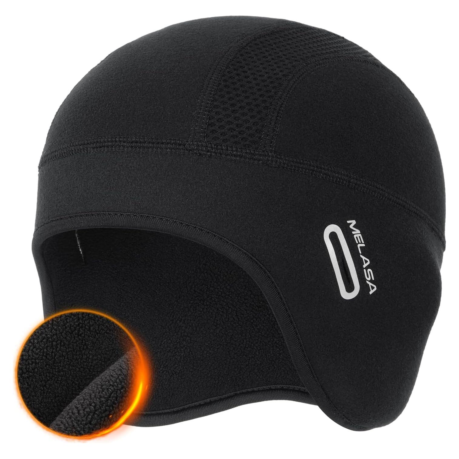 Gorro Térmico MELASA de Forro Polar para Ciclismo - Negro