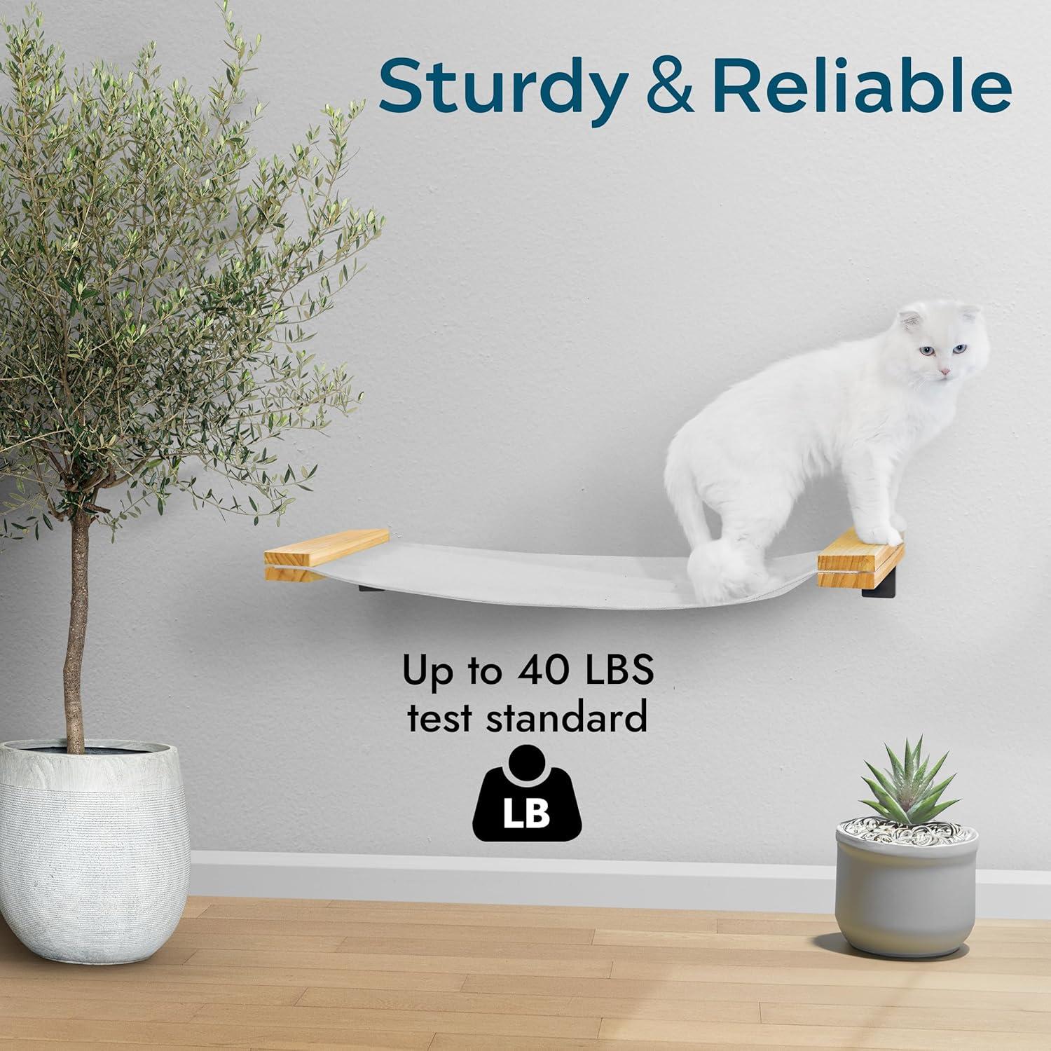 Hamaca para Gatos Sand Peak 86x33 cm Madera Sólida