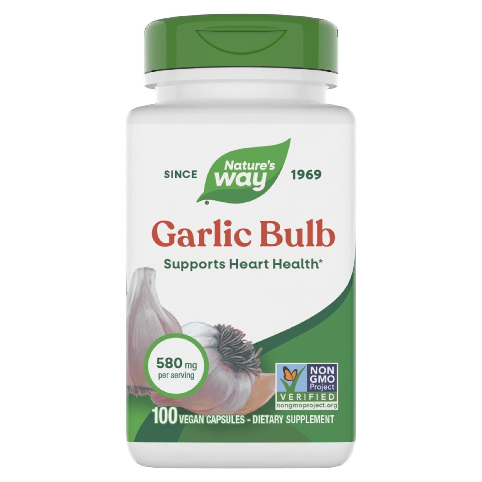 Bulbo de Ajo Nature's Way 580 mg 100 Cápsulas Veganas