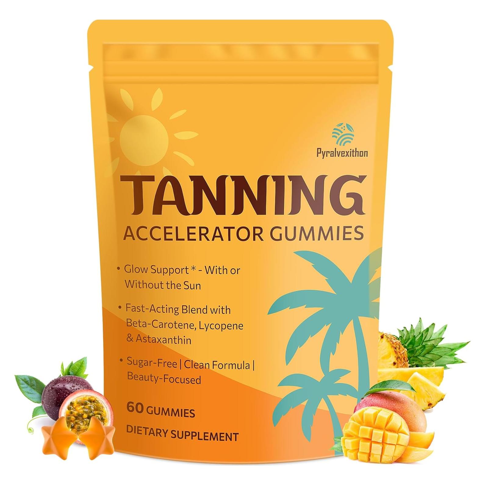 Gomitas Bronceadoras Veganas Pyralvexithon 60 Unidades