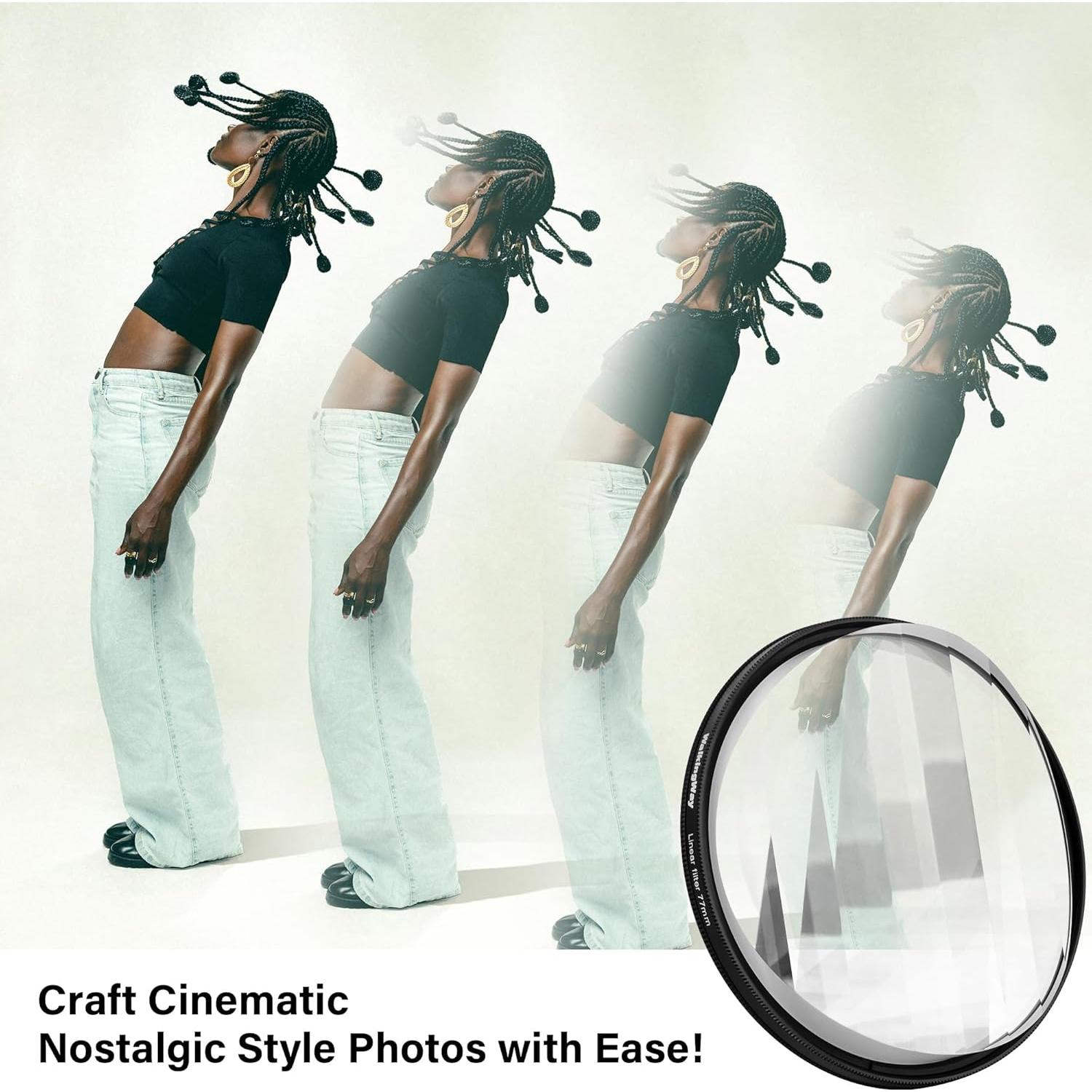 Filtro Prisma Lineal 49mm Walking Way para Fotografía Creativa