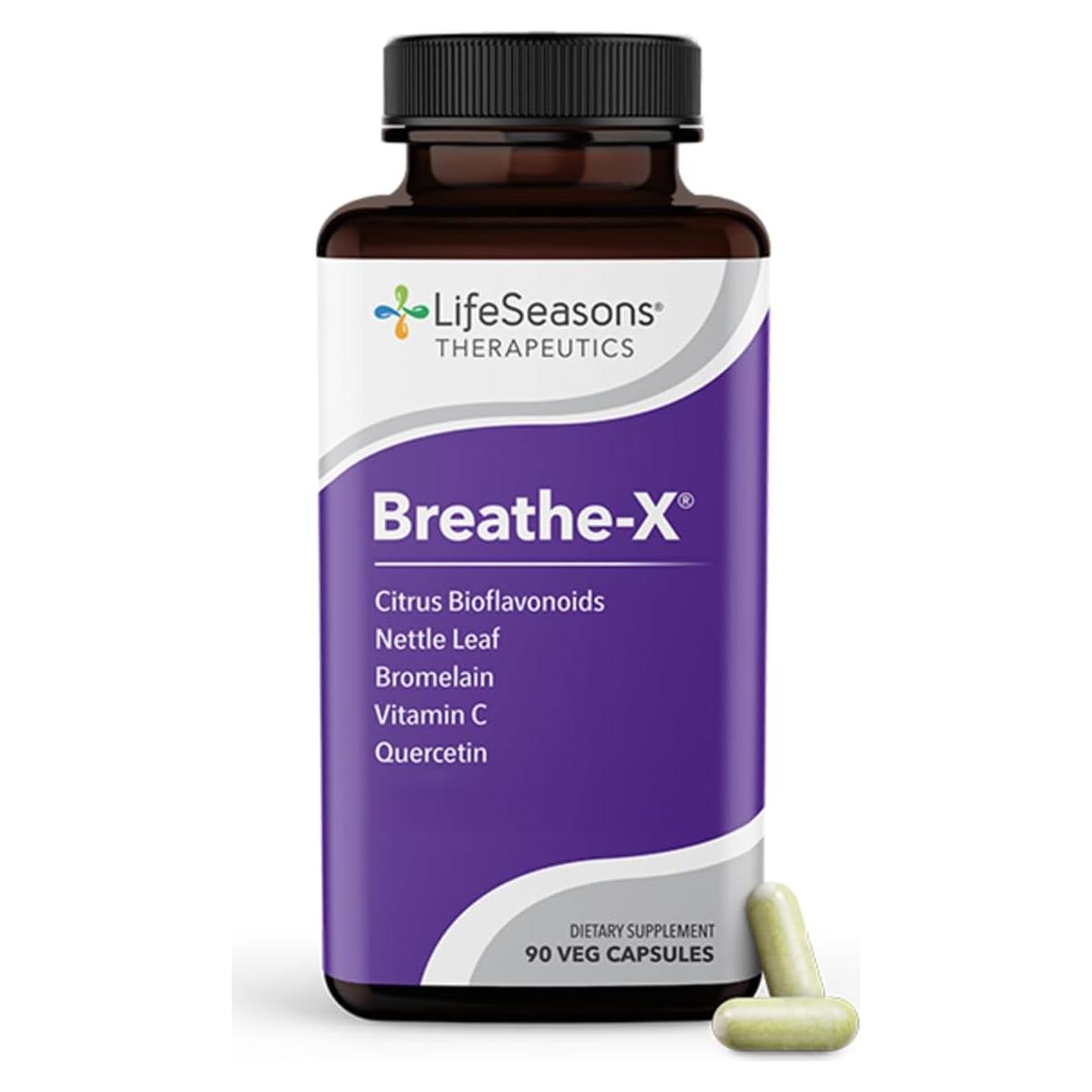 Breathe-X LifeSeasons - Suplemento Alivio Alergias 90 Cápsulas