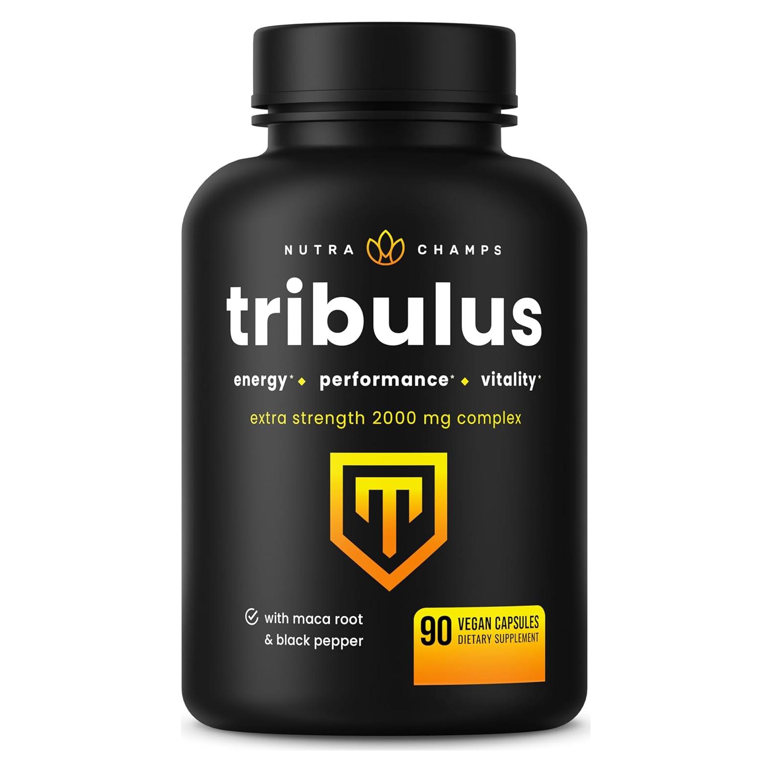 Suplemento Tribulus Terrestris NutraChamps 2000mg 90 Cápsulas