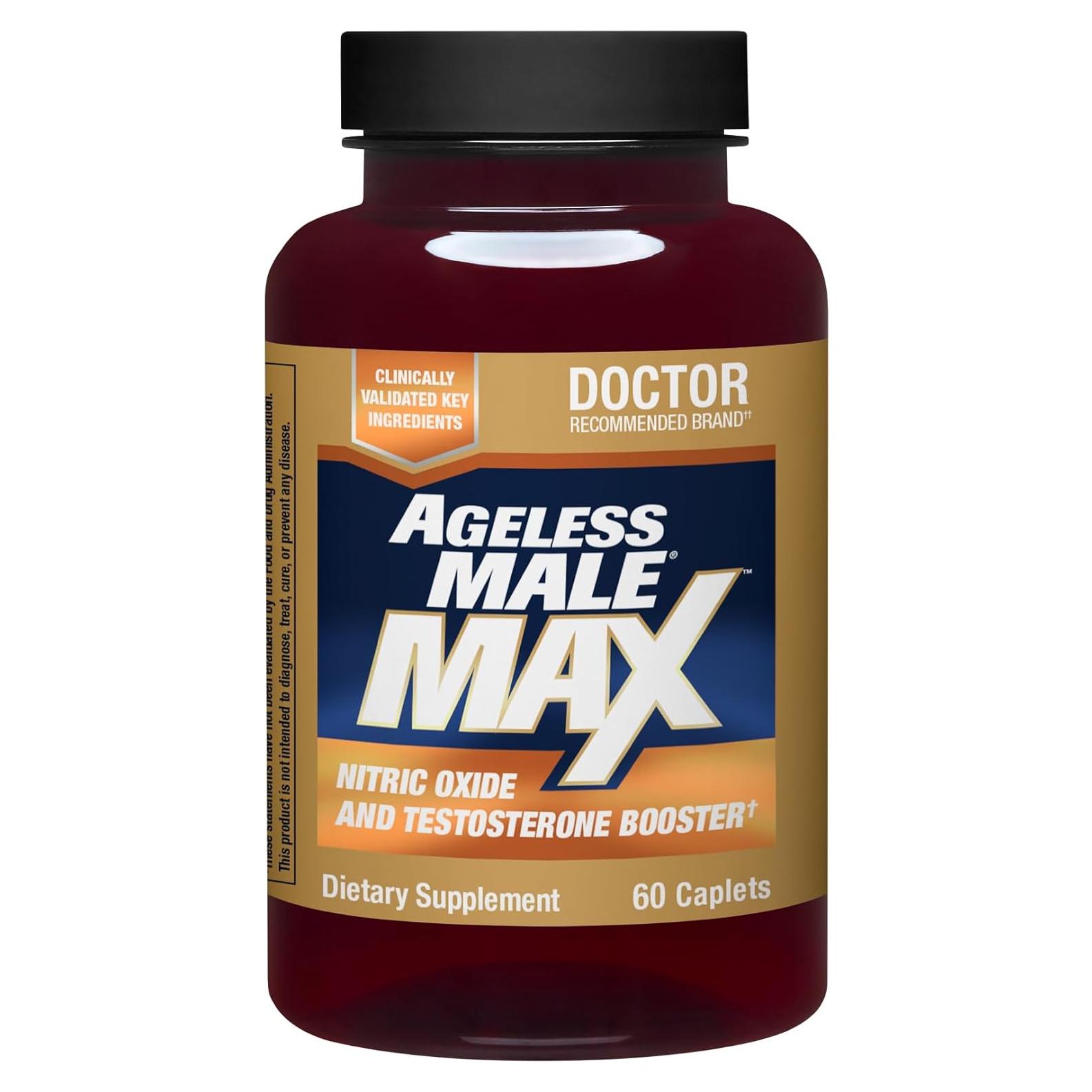 Ageless Male Max Suplemento Testosterona 60 Tabletas