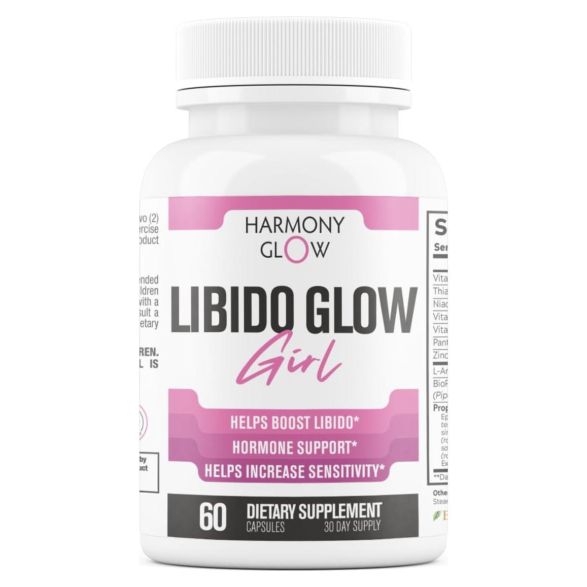 Aumentador de Libido para Mujeres Libido Glow Girl - 60 Cápsulas