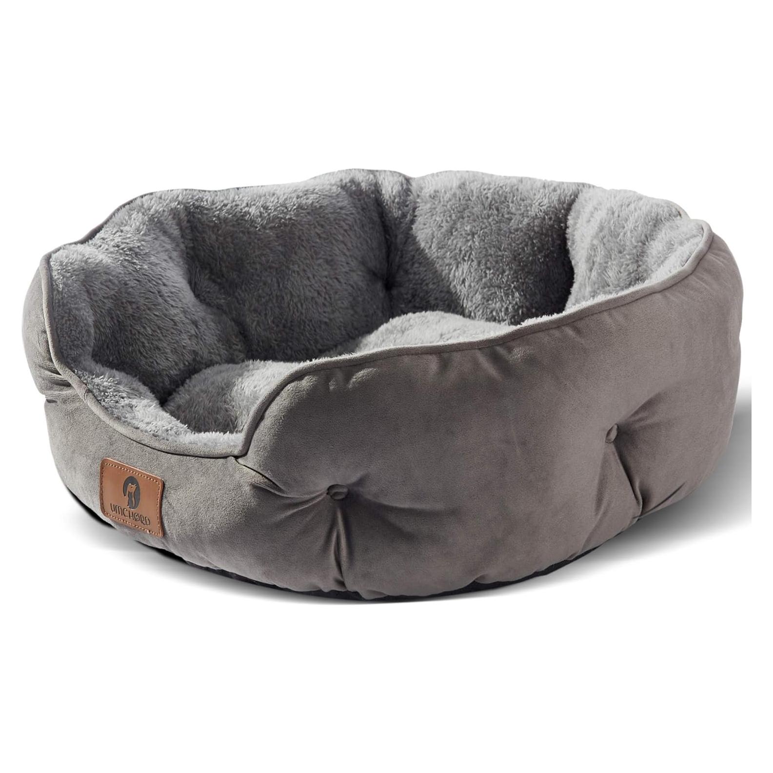 Cama Mediana Asvin para Perros y Gatos Gris 63,5 cm