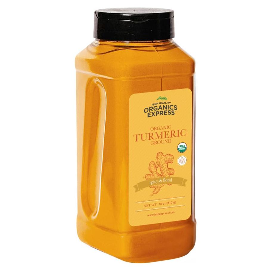Cúrcuma Orgánica Molida HQOExpress 510 g - Certificada USDA