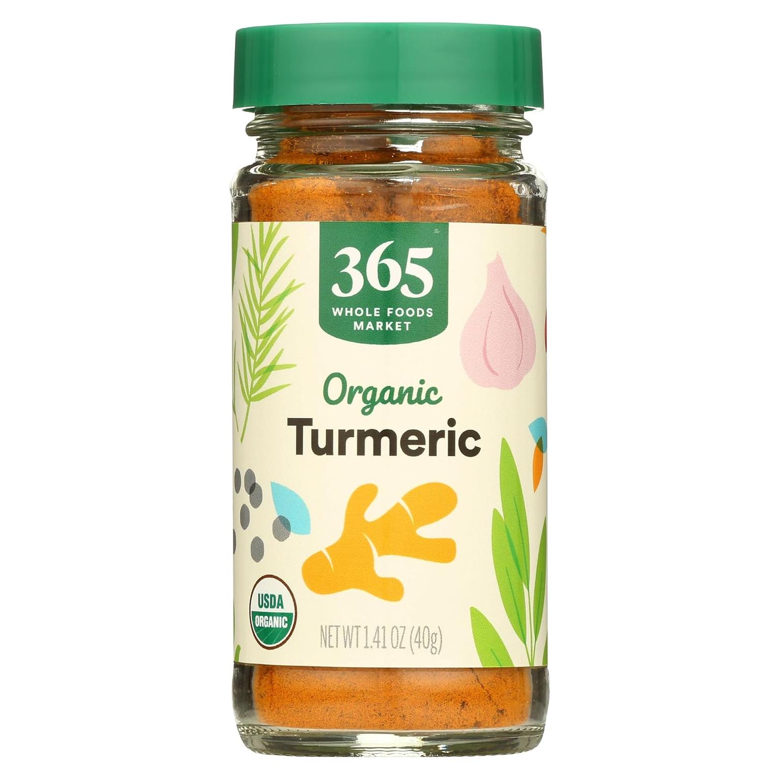 Cúrcuma Orgánica 365 por Whole Foods Market 40 g - Premium