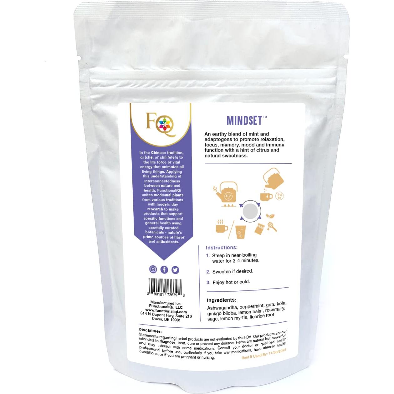 Té de Hierbas FunctionaliQi Menta y Adaptógenos 14 Bolsitas