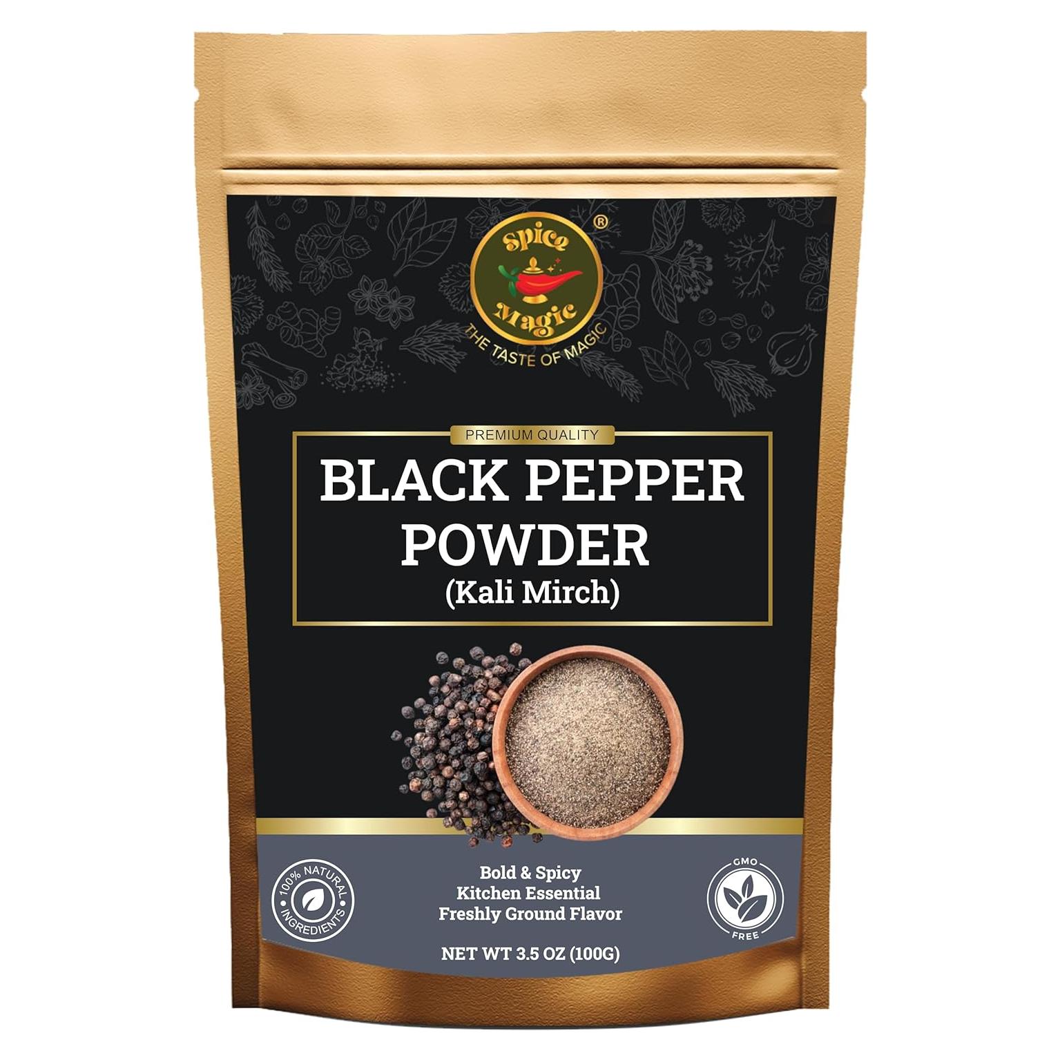 Polvo de Pimienta Negra Spice Magic - 100 g - Sabor Audaz