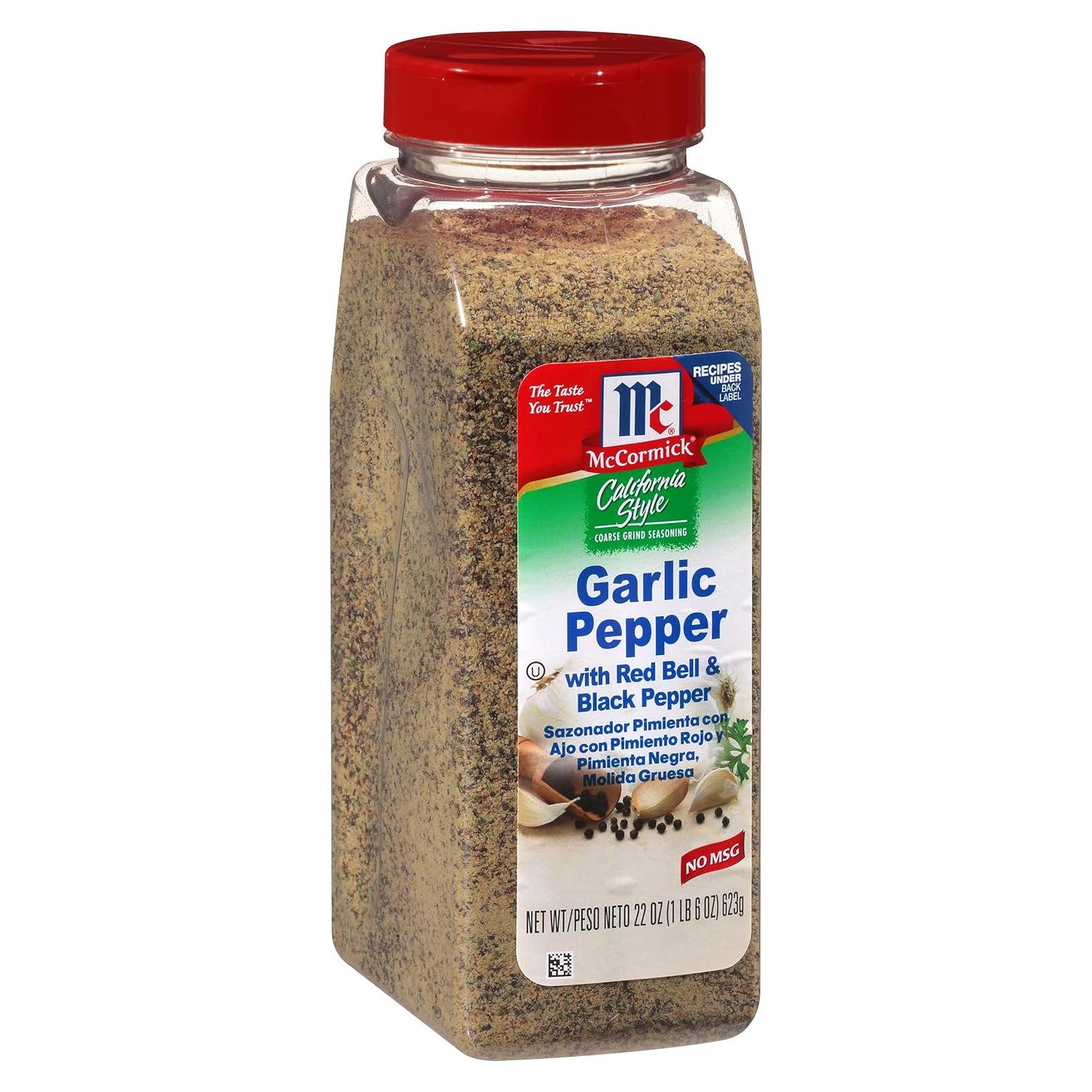 Condimento de Ajo y Pimienta McCormick 622 g - Estilo California