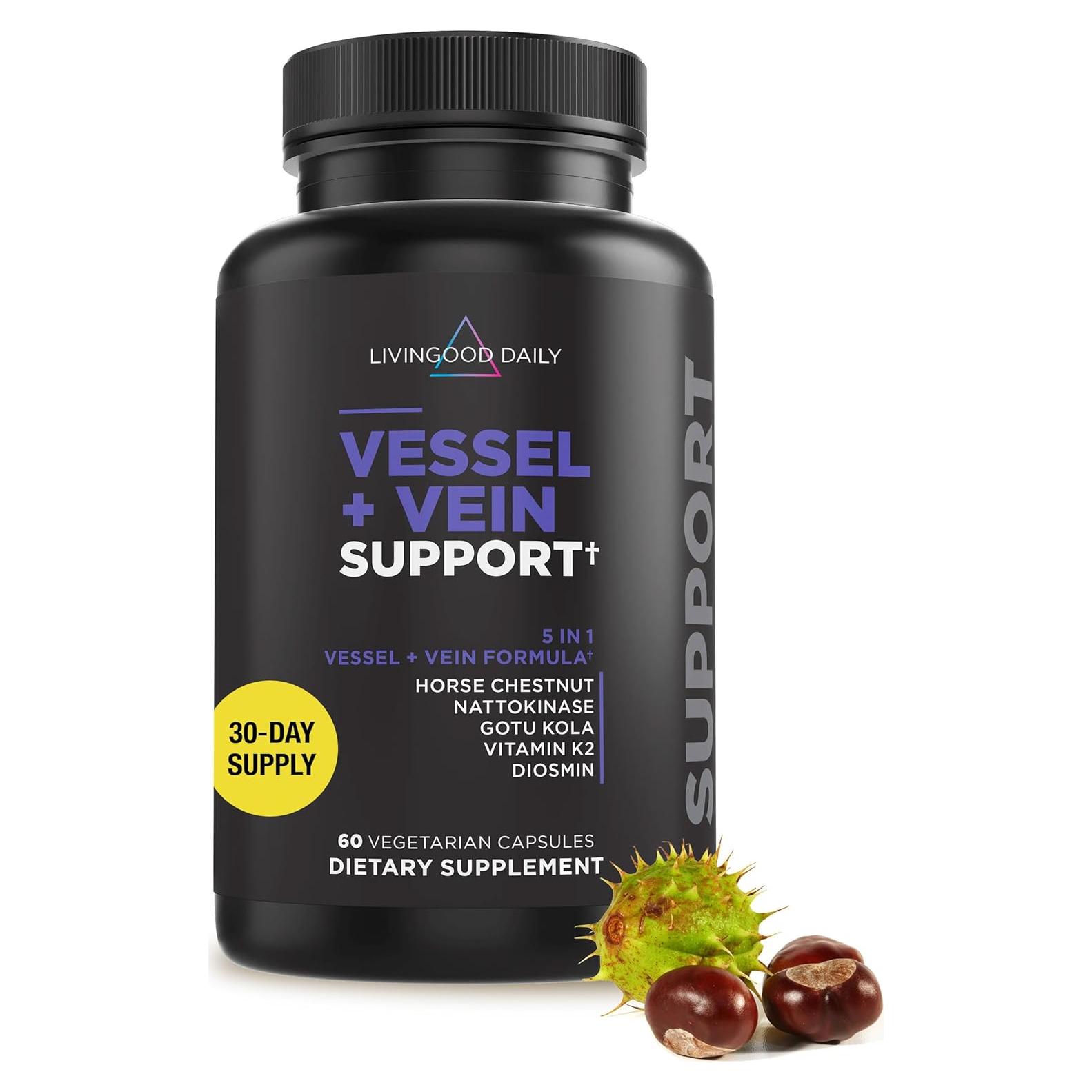 Suplemento Vascular Livingood Daily 60 Cápsulas Veganas