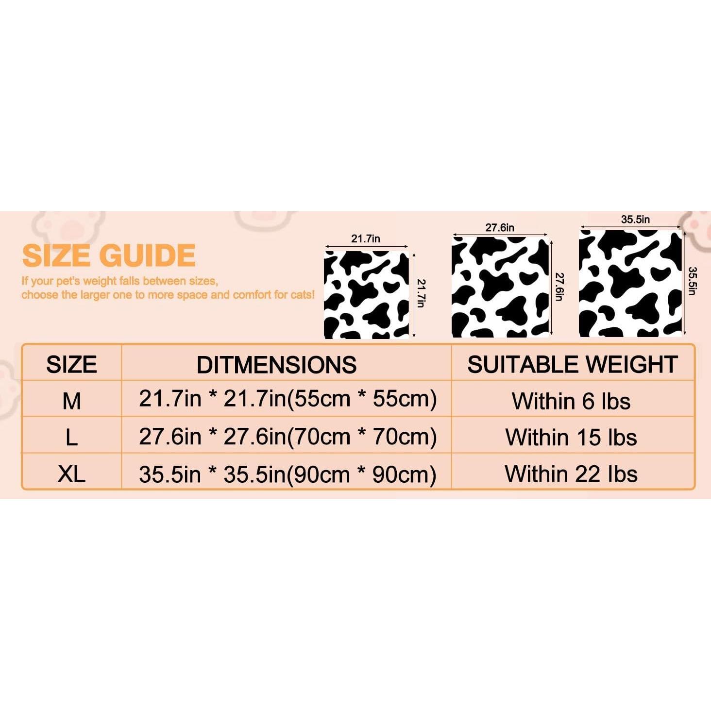 Envoltura Acicalamiento Gatos Chubby Bear XL 90x90cm Vaca