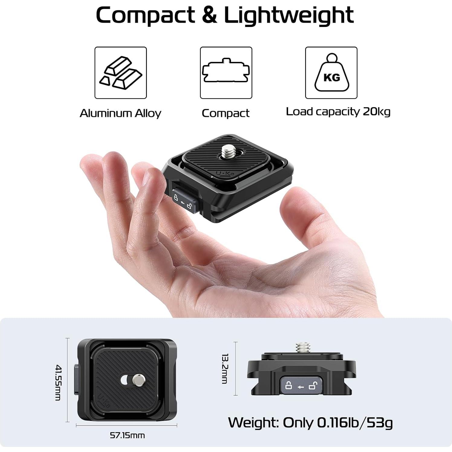 Base de Montaje Rápido ULANZI UKA03 para Cámara 20kg