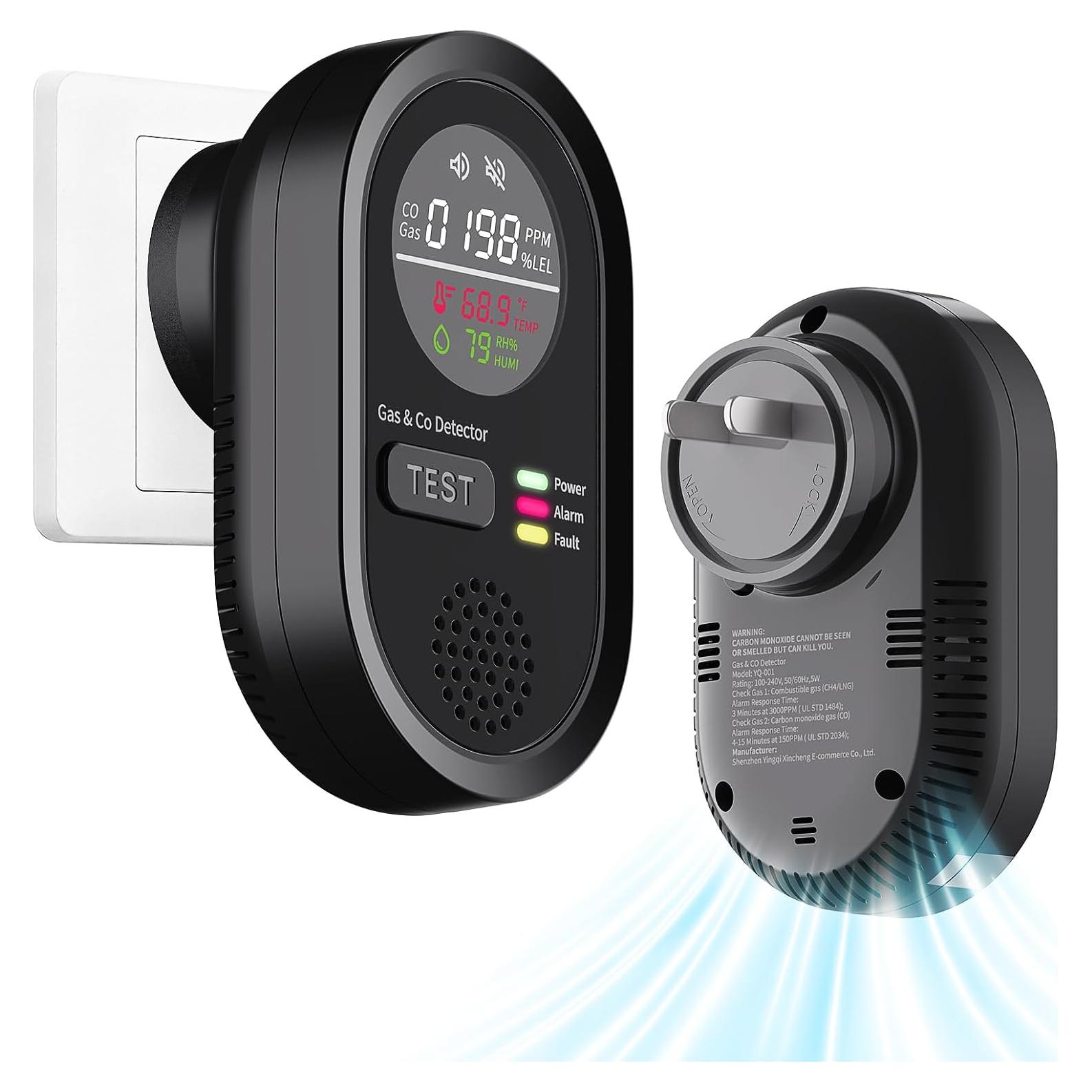 Detector de Monóxido de Carbono Langkou 8-en-1 Portátil