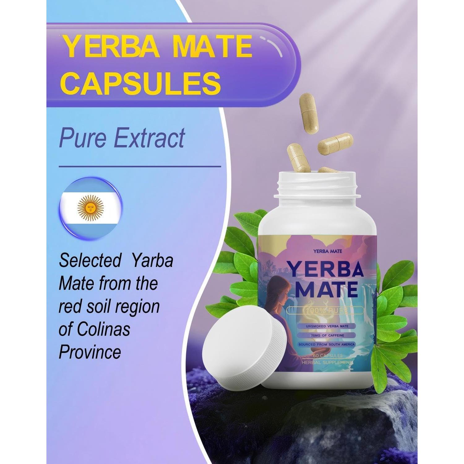 Cápsulas de Yerba Mate ZythoVerveX - 60 Porciones Energéticas