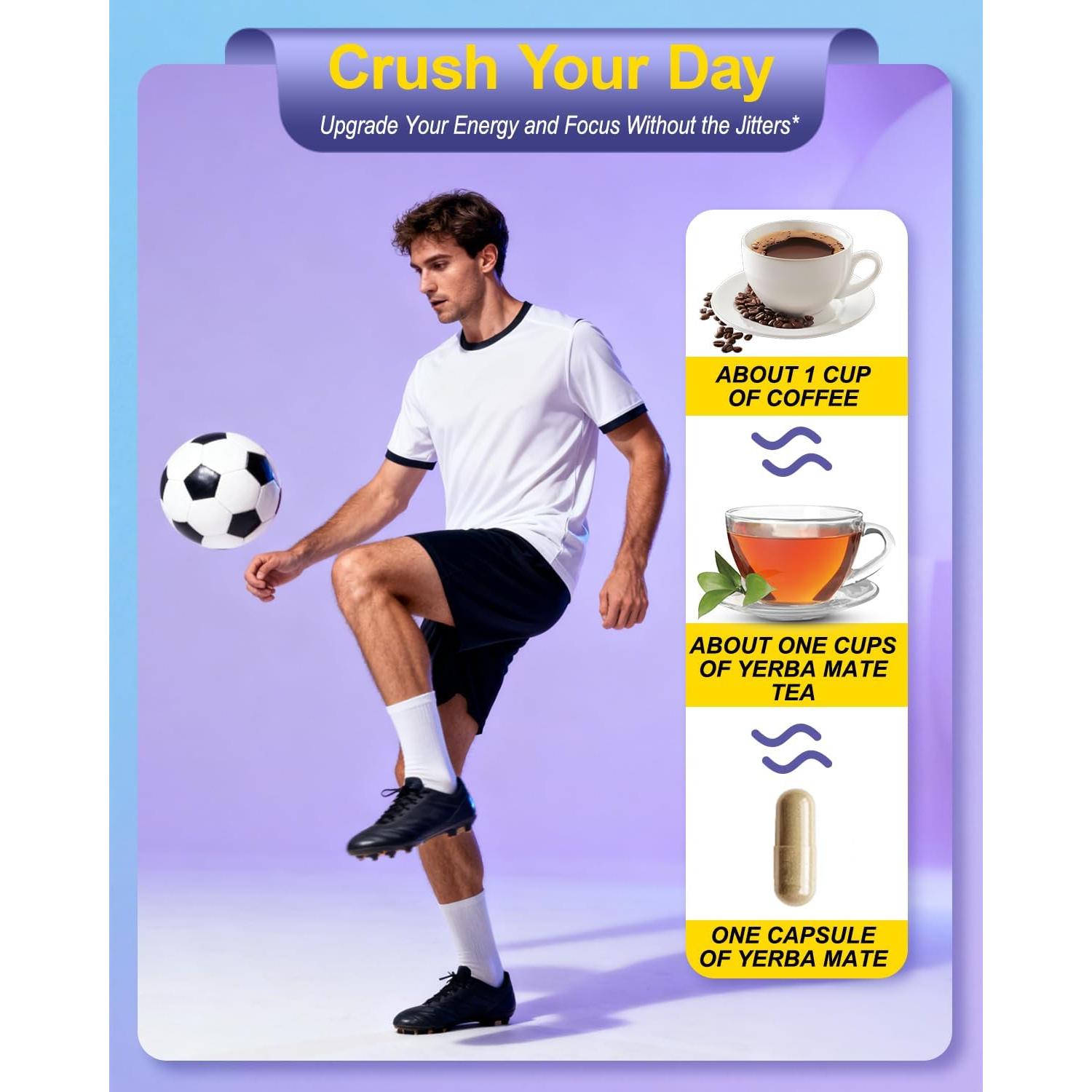 Cápsulas de Yerba Mate ZythoVerveX - 60 Porciones Energéticas